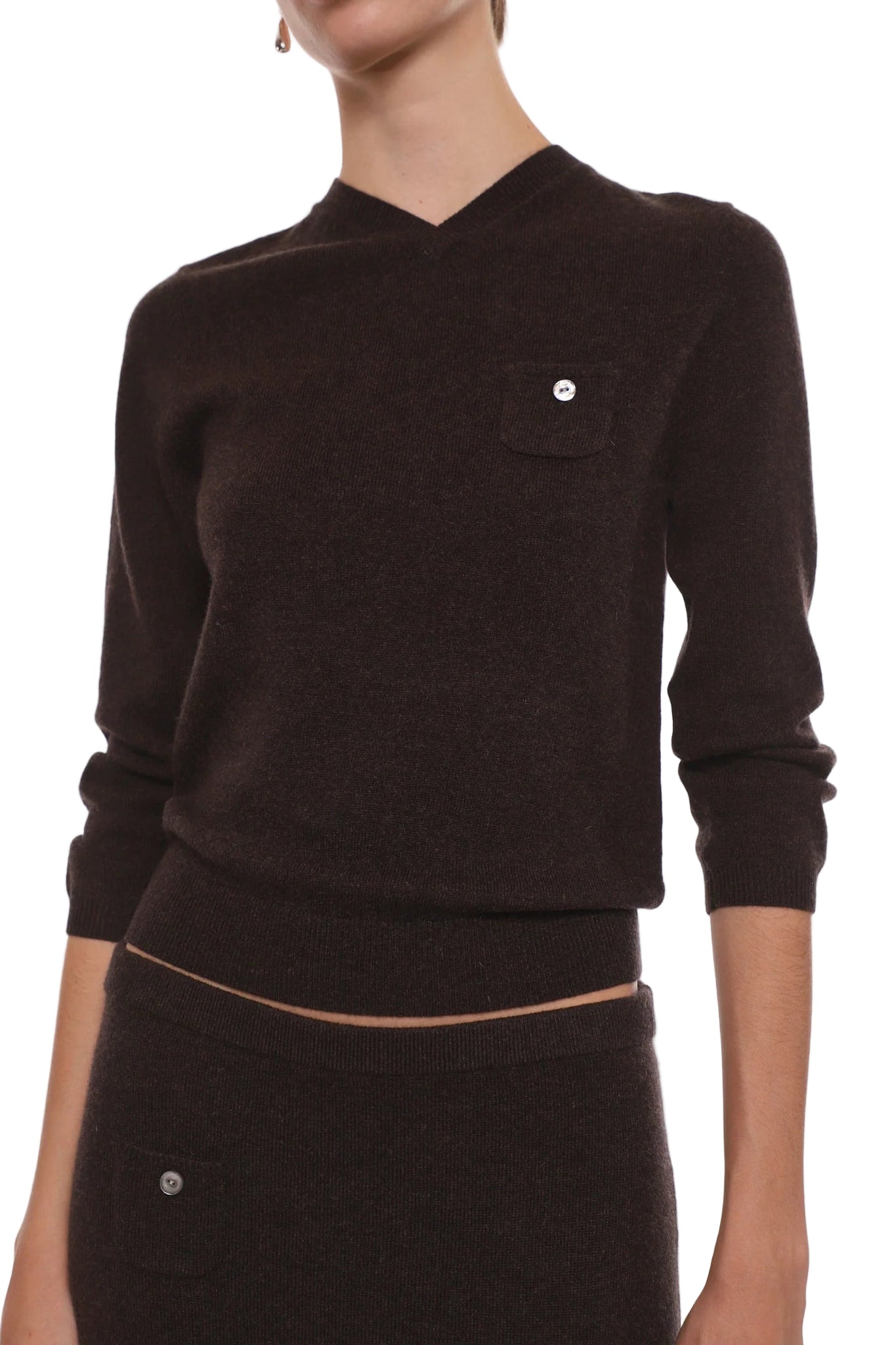 Sandy Liang Bisky Sweater in Brown