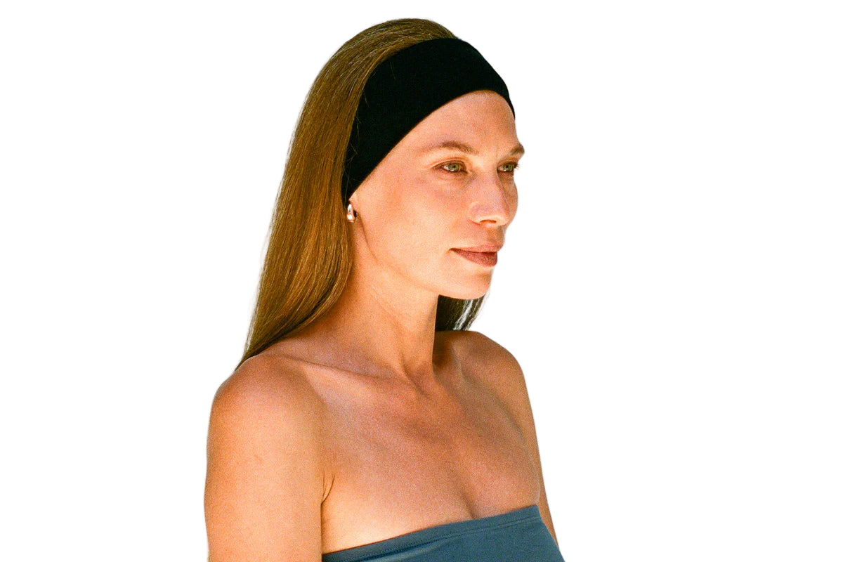 Gil Rodriguez Stretch Headband in Black