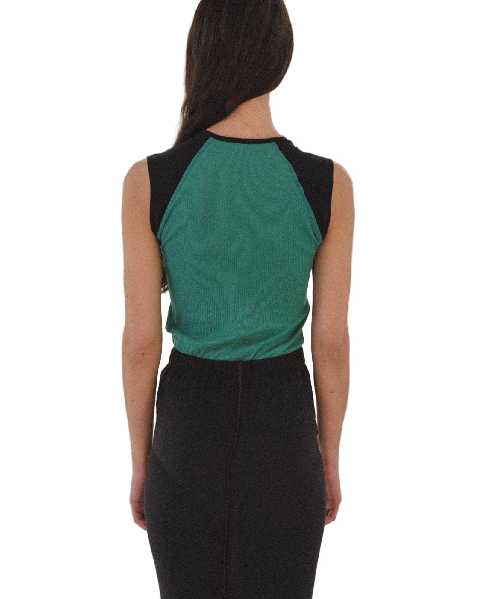 Baserange Gene Tank in Mira Green/Navy