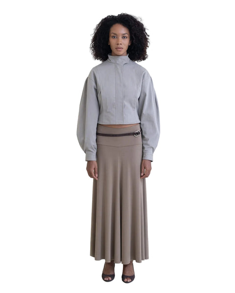 Belle Anna Ring Belt in Dark Brown