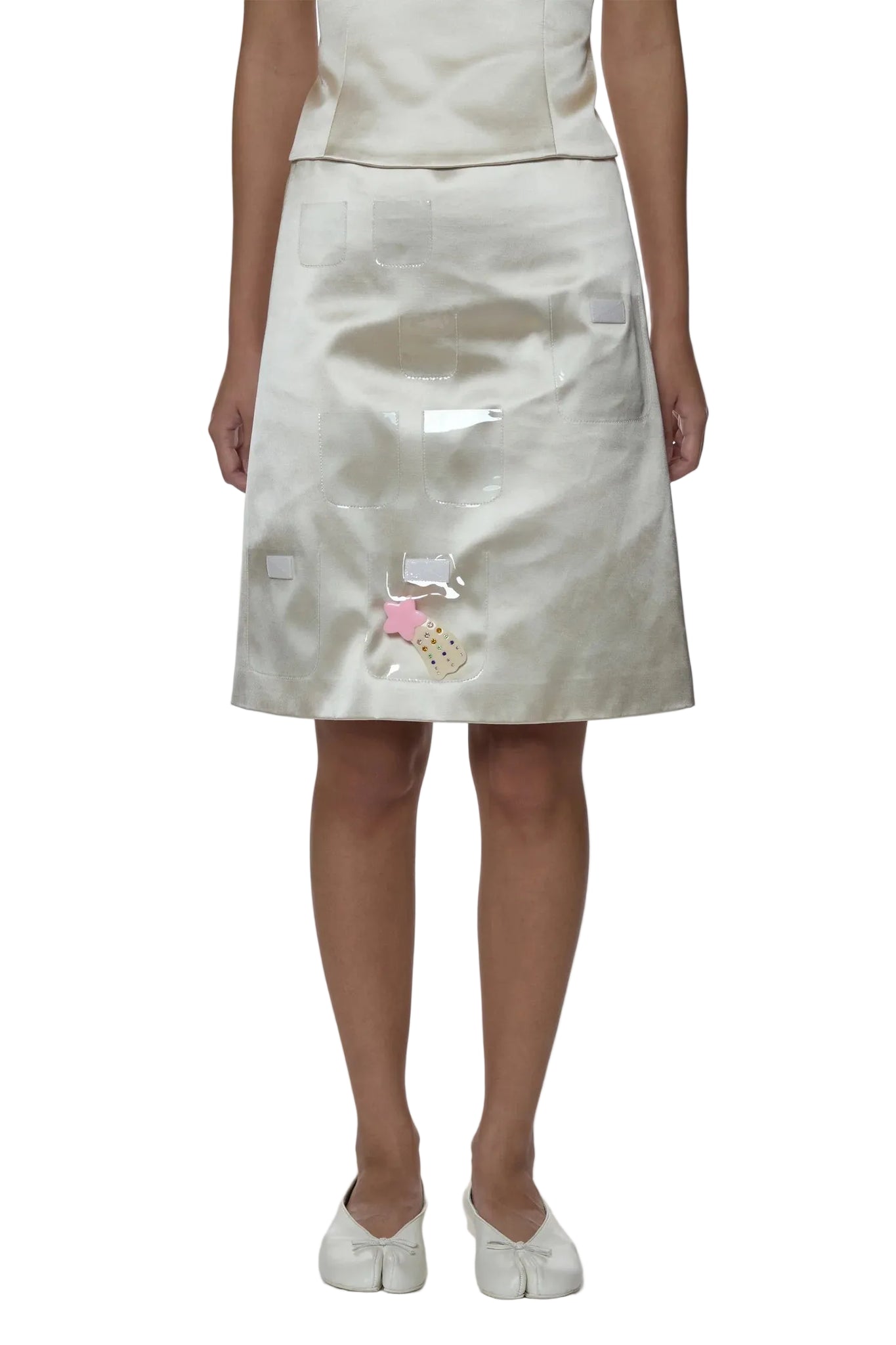 Sandy Liang Keeps Skirt in Champagne