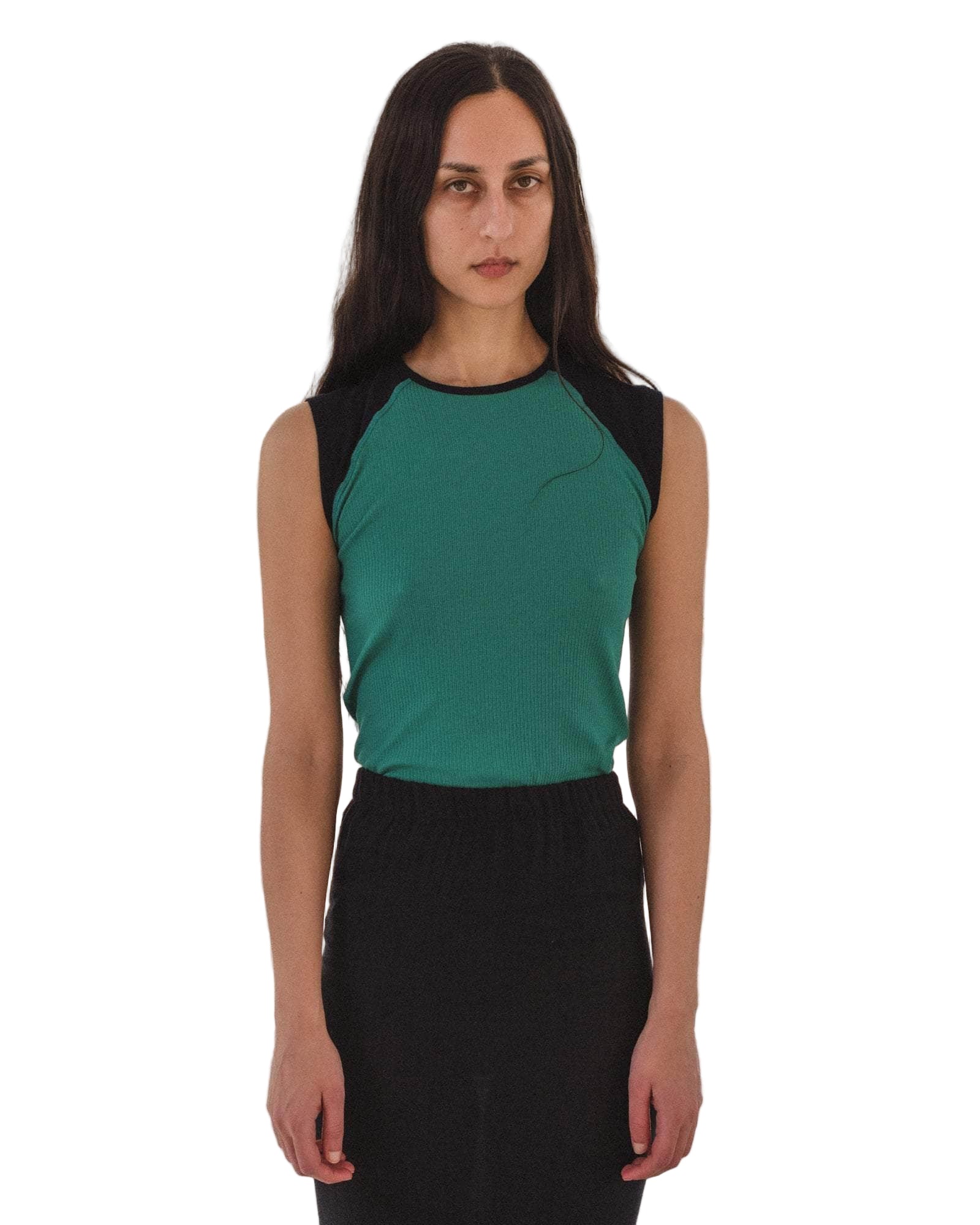 Baserange Gene Tank in Mira Green/Navy