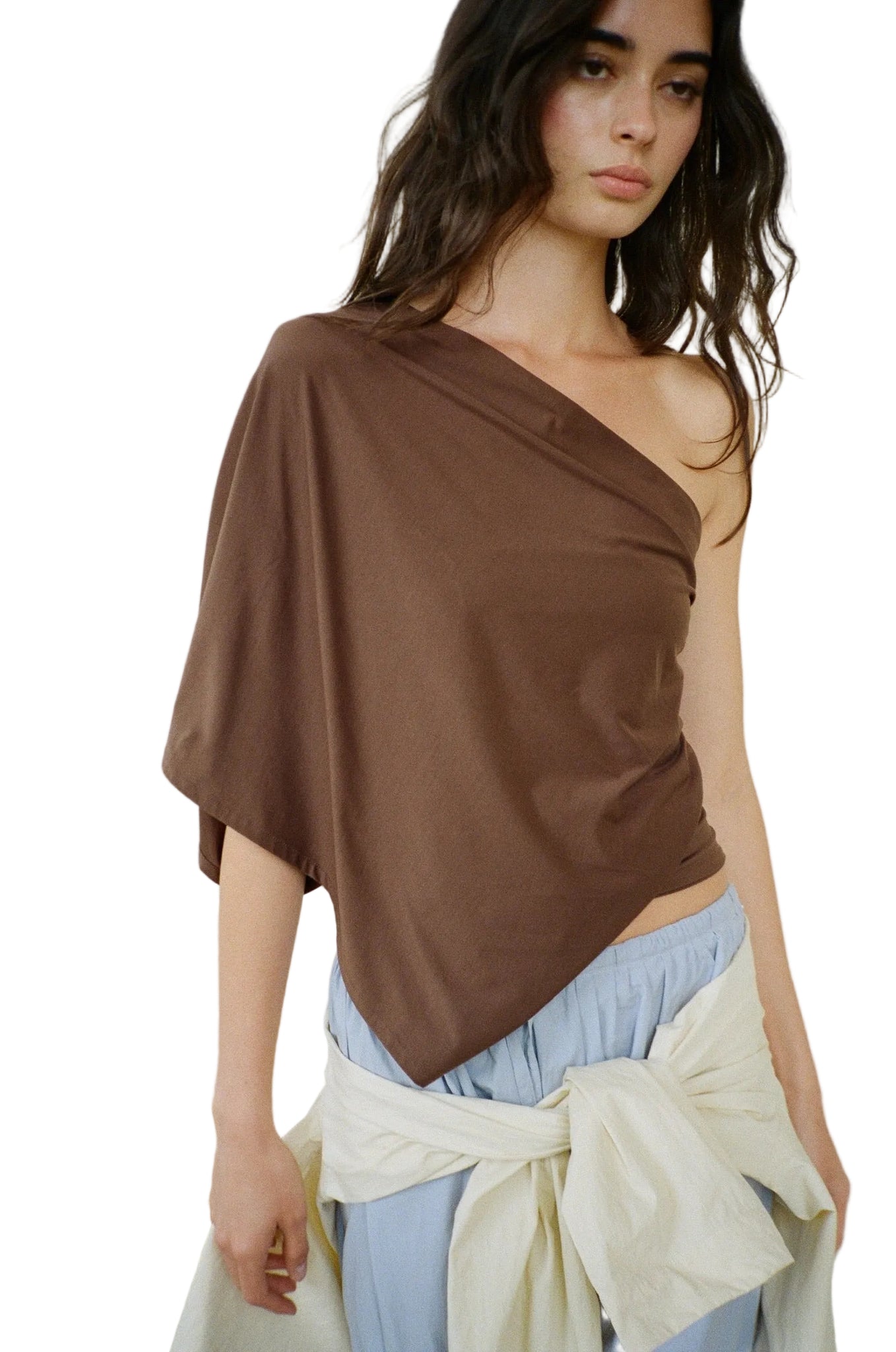 BELLE ANNA Arden Top in Brown