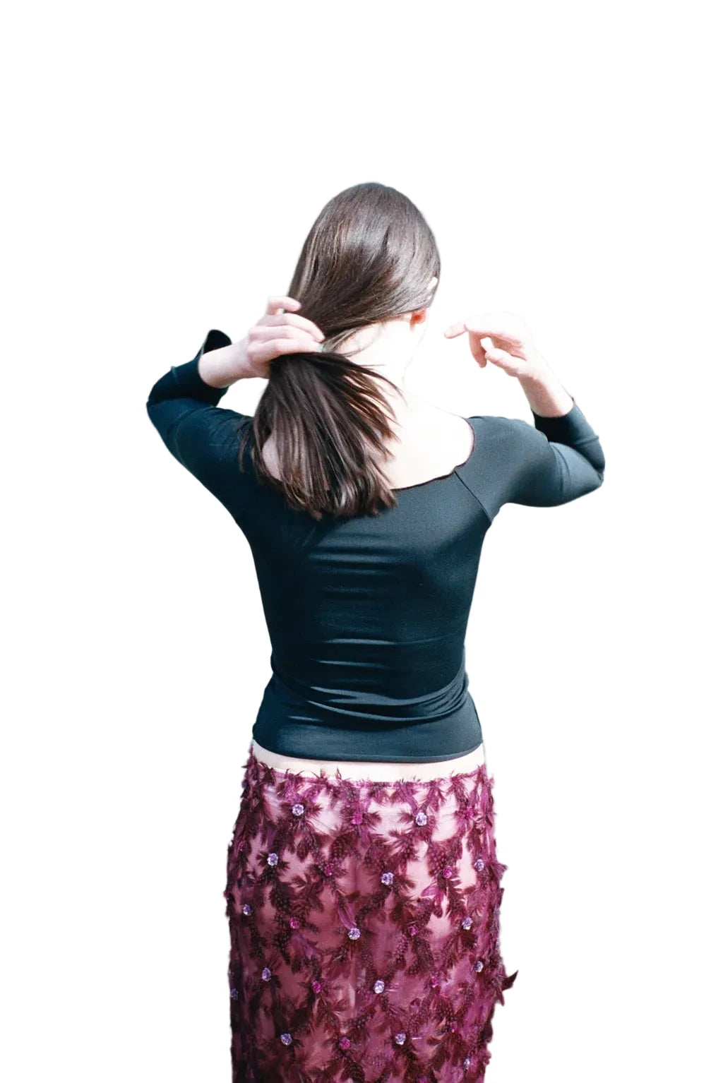 Maryam Nassir Zadeh Whisper Tee in Black