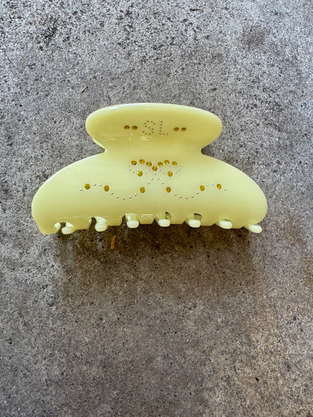 Sandy Liang Princess Hair Claw Clip in Chartreuse