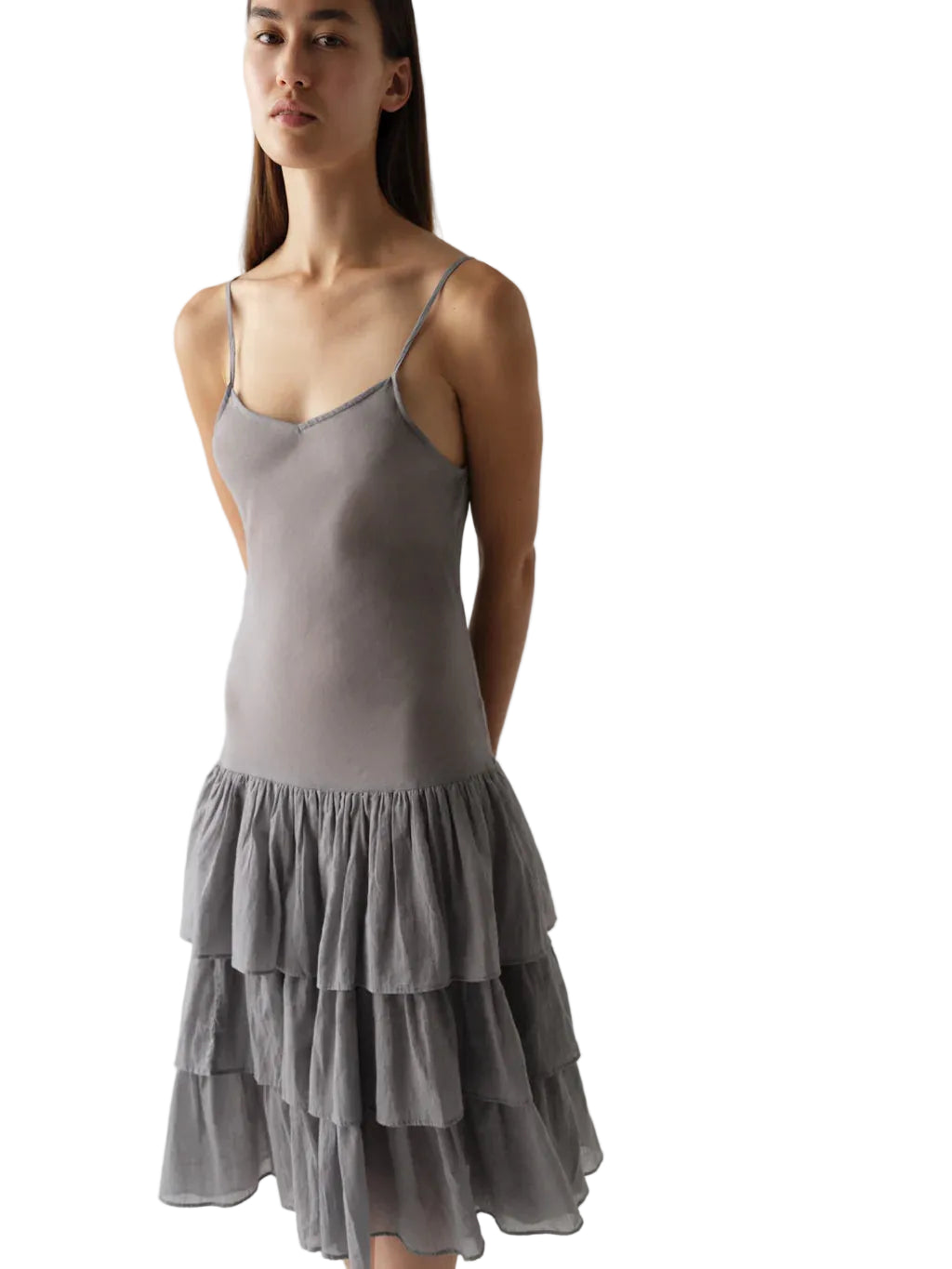 Gimaguas Joan Midi Dress in Grey