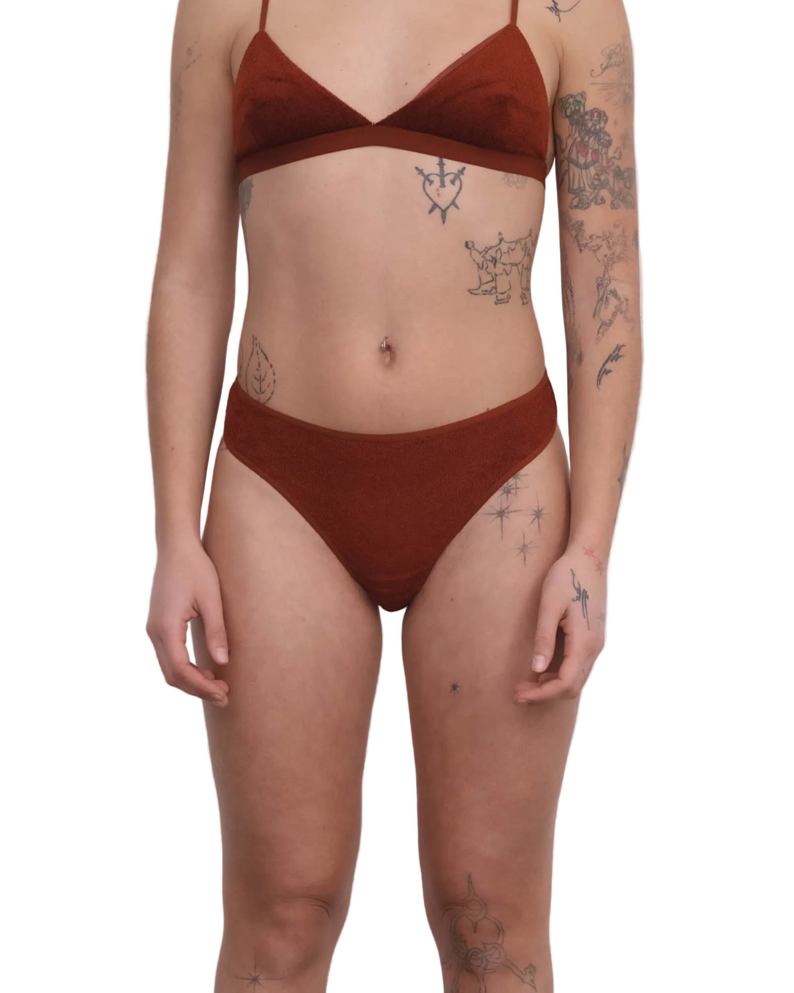 Baserange Bell Underwear in Red Velour