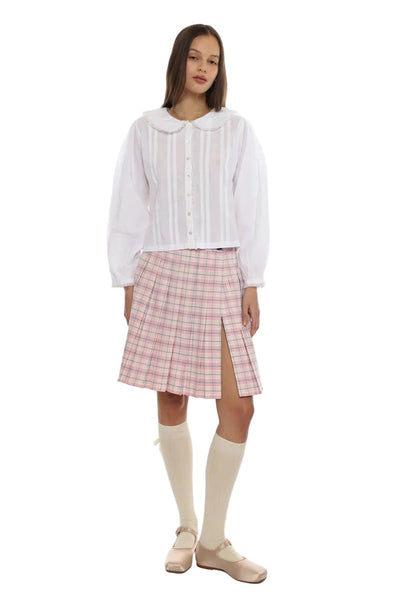 Sandy Liang Astra Skort in Pink Multi