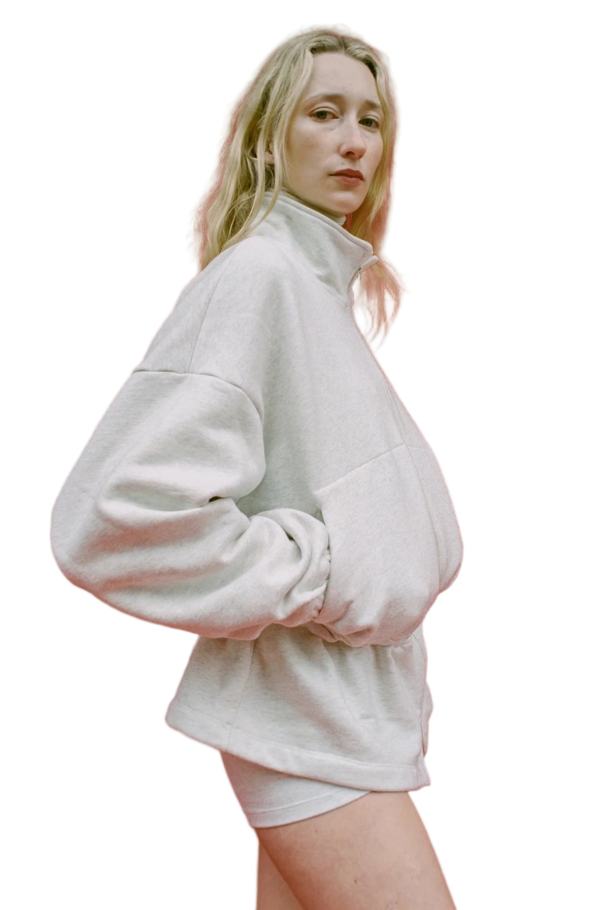 Gil Rodriguez Fleece City Jacket in Ash Grey