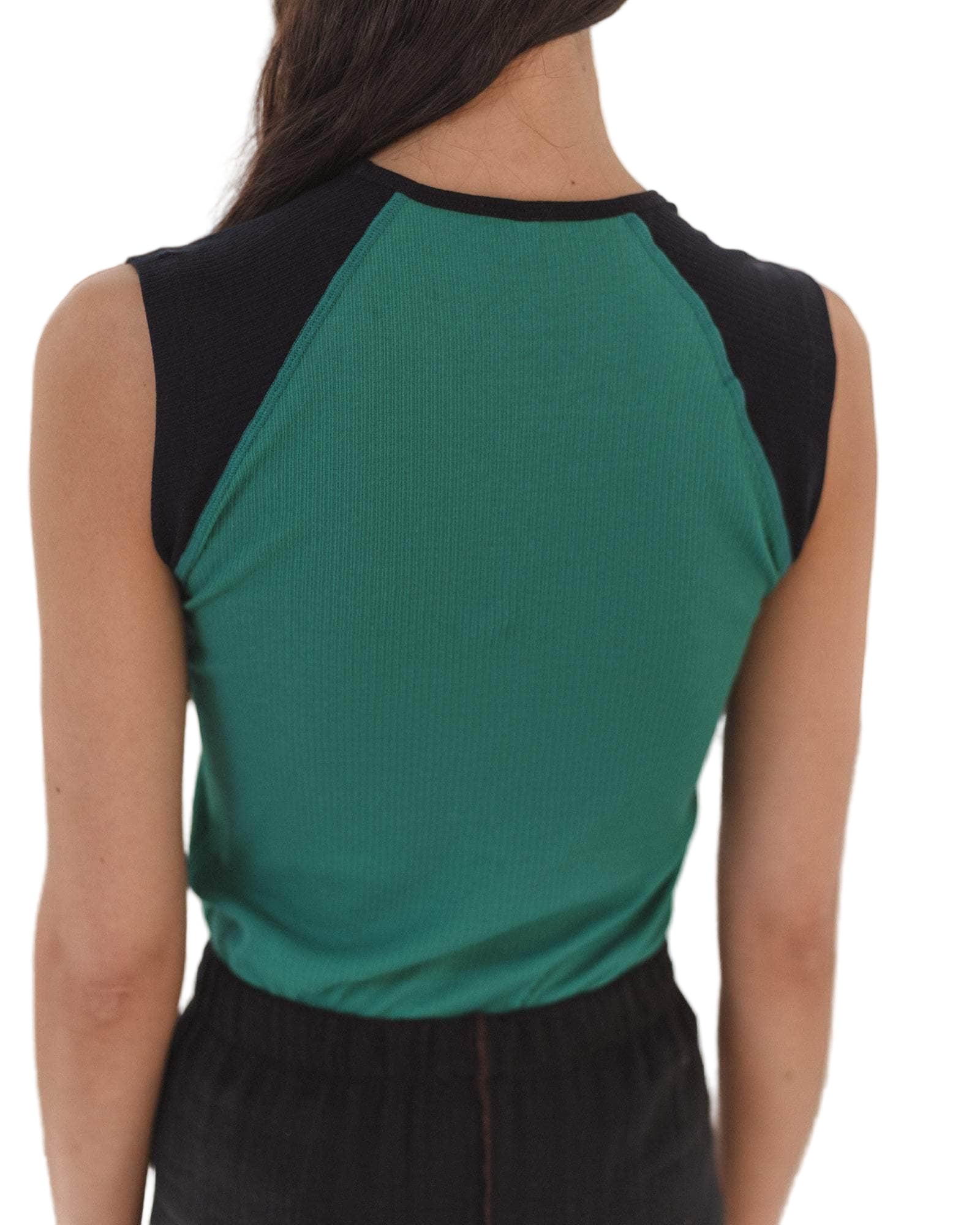 Baserange Gene Tank in Mira Green/Navy
