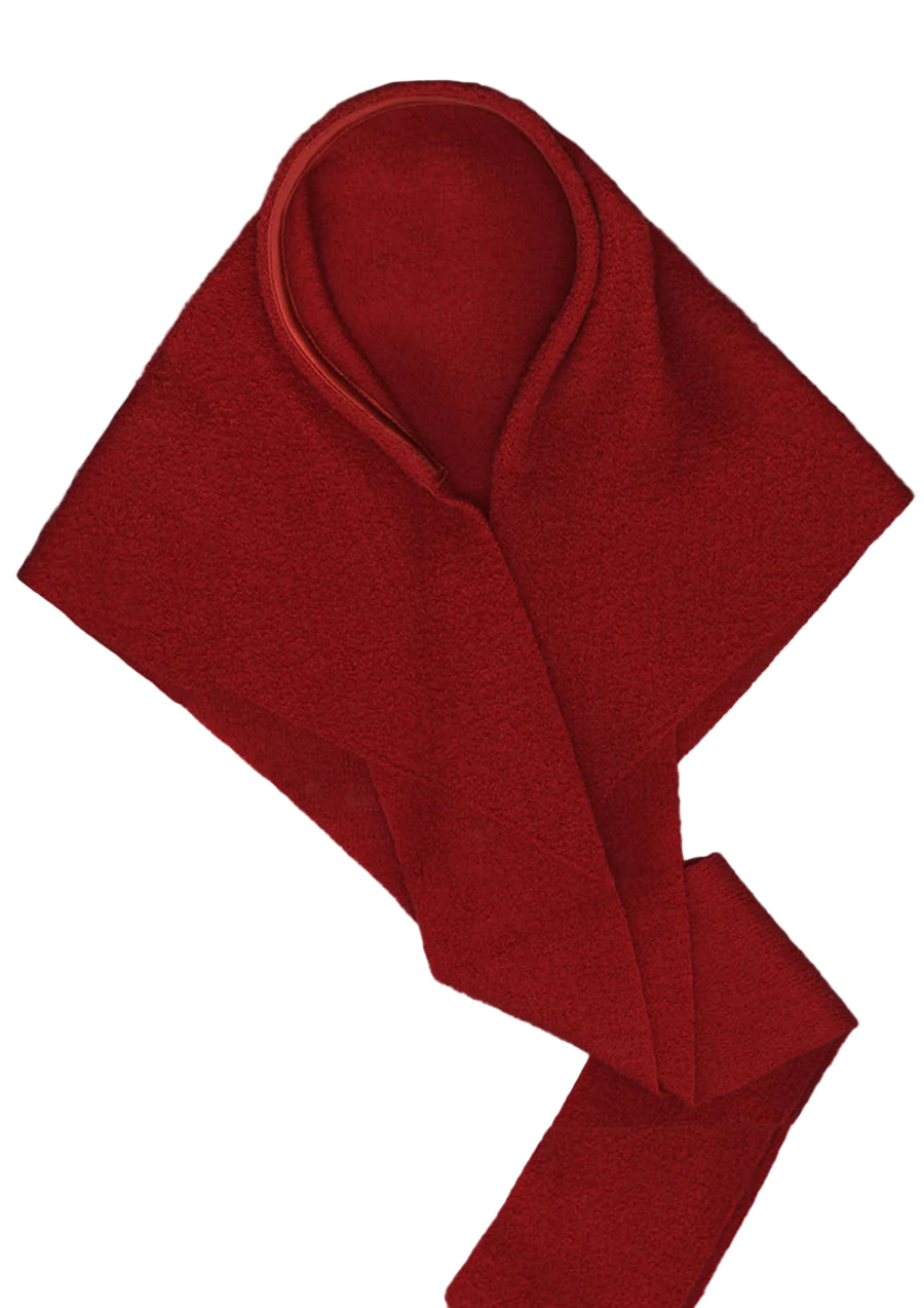 Merrma Earth Wool Bandana Scarf in Red Phoenix