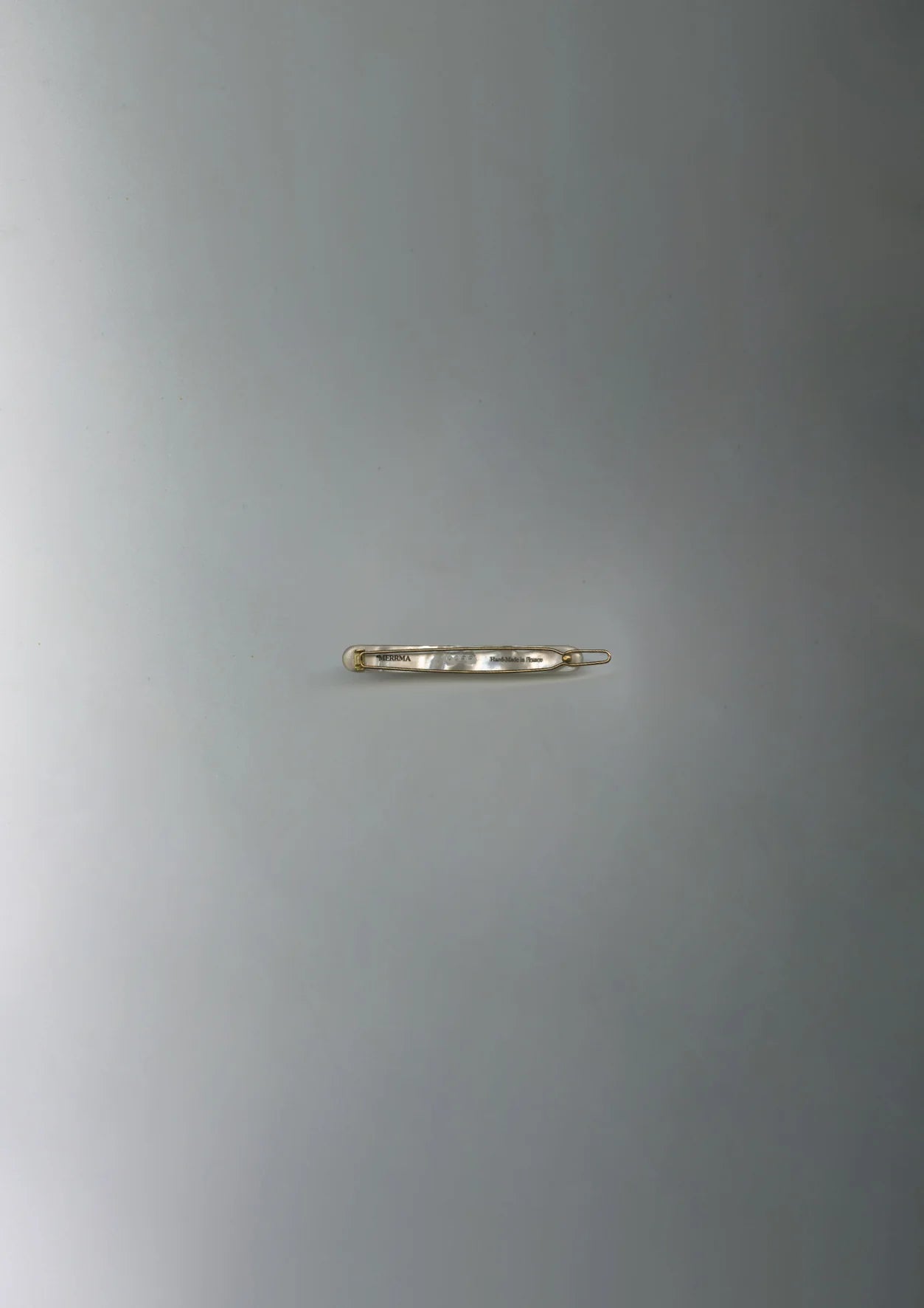 Merrma Earth Slim Barrette in Cream Pearl