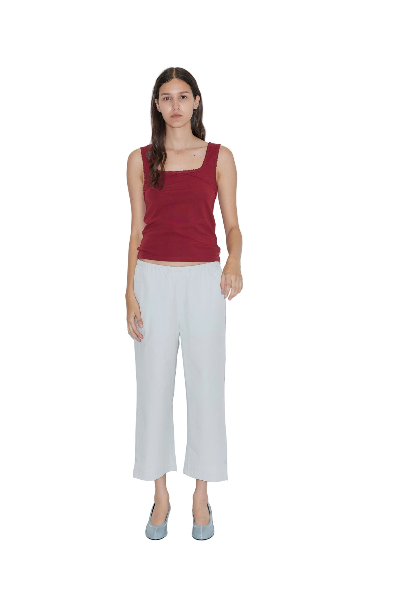 Deiji Studios Capri Pant in Baby Blue