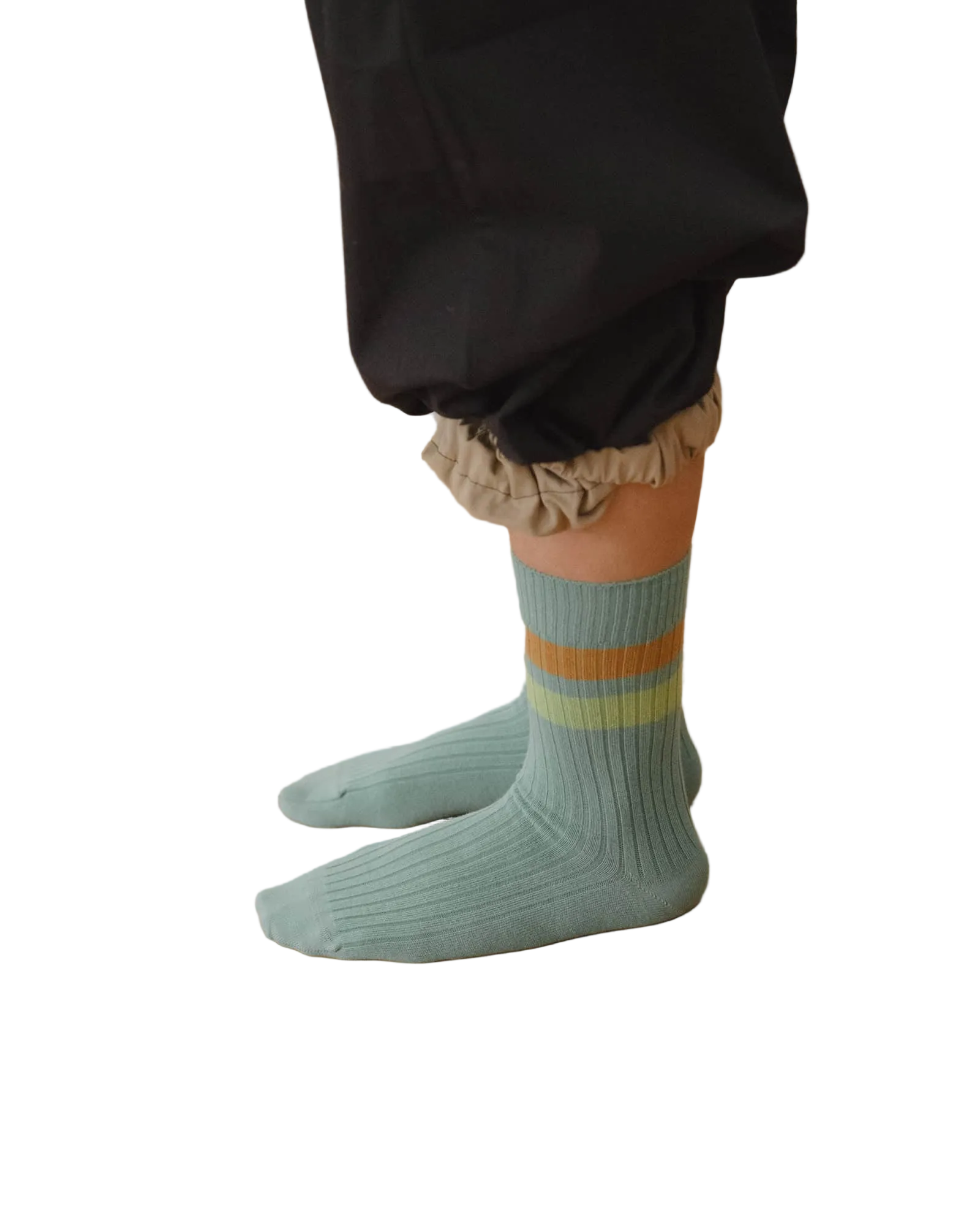 Baserange Race Overankle Socks in Orbit Green