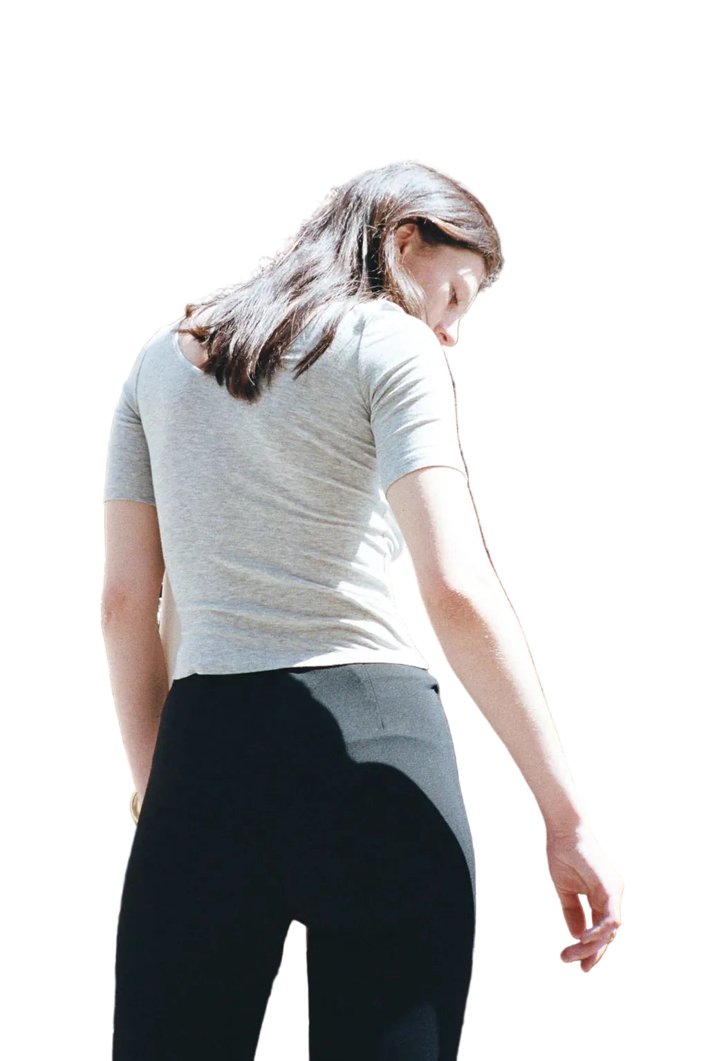 Maryam Nassir Zadeh Lara Sash Top in Allumino/White