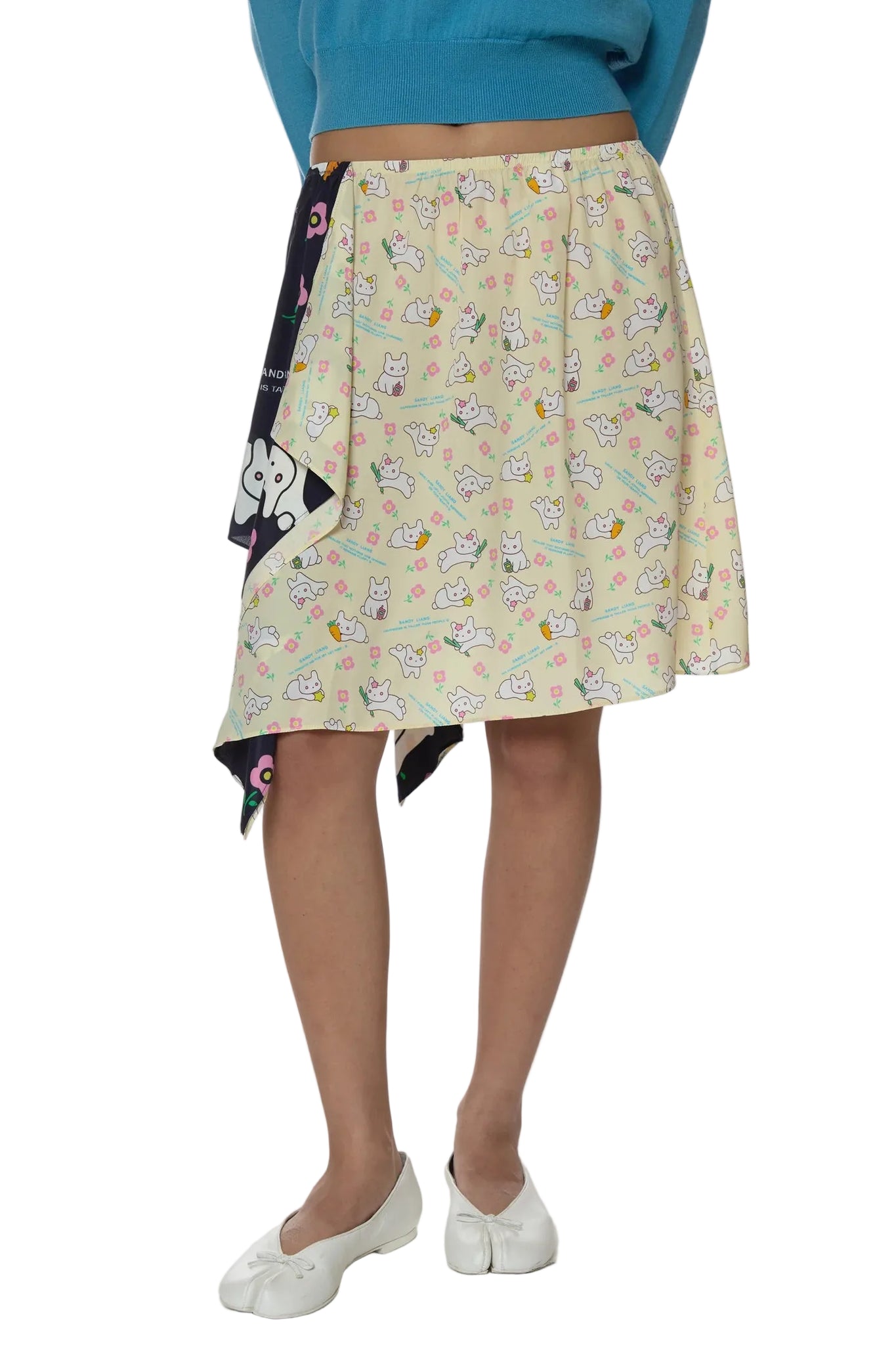 Sandy Liang Napkin Skirt in Yellow Multi