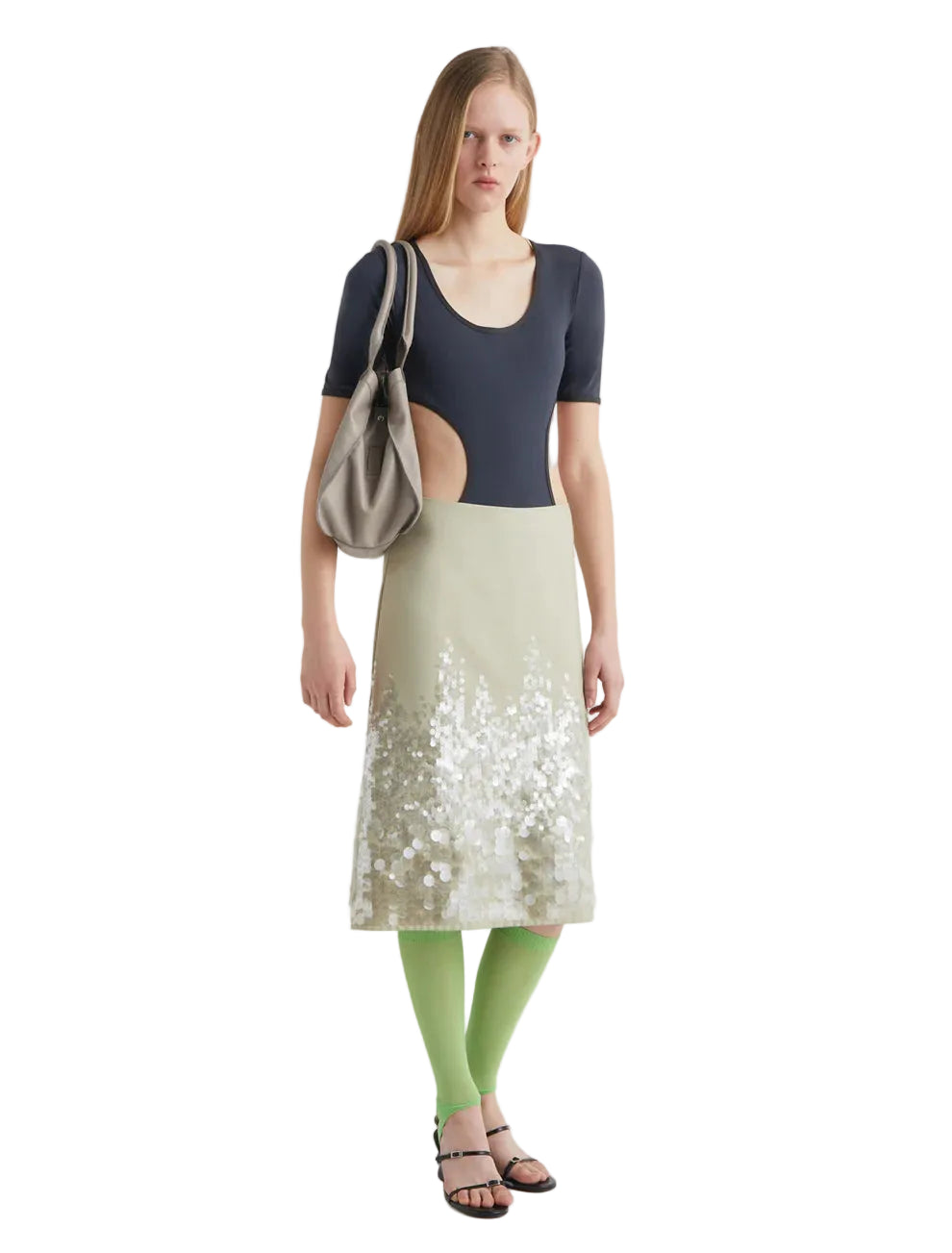 Paloma Wool Ara Skirt in Khaki