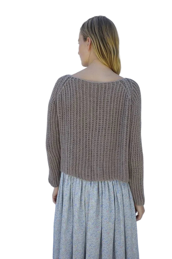 Emma Rothkopf Cleo Cardigan in Stone