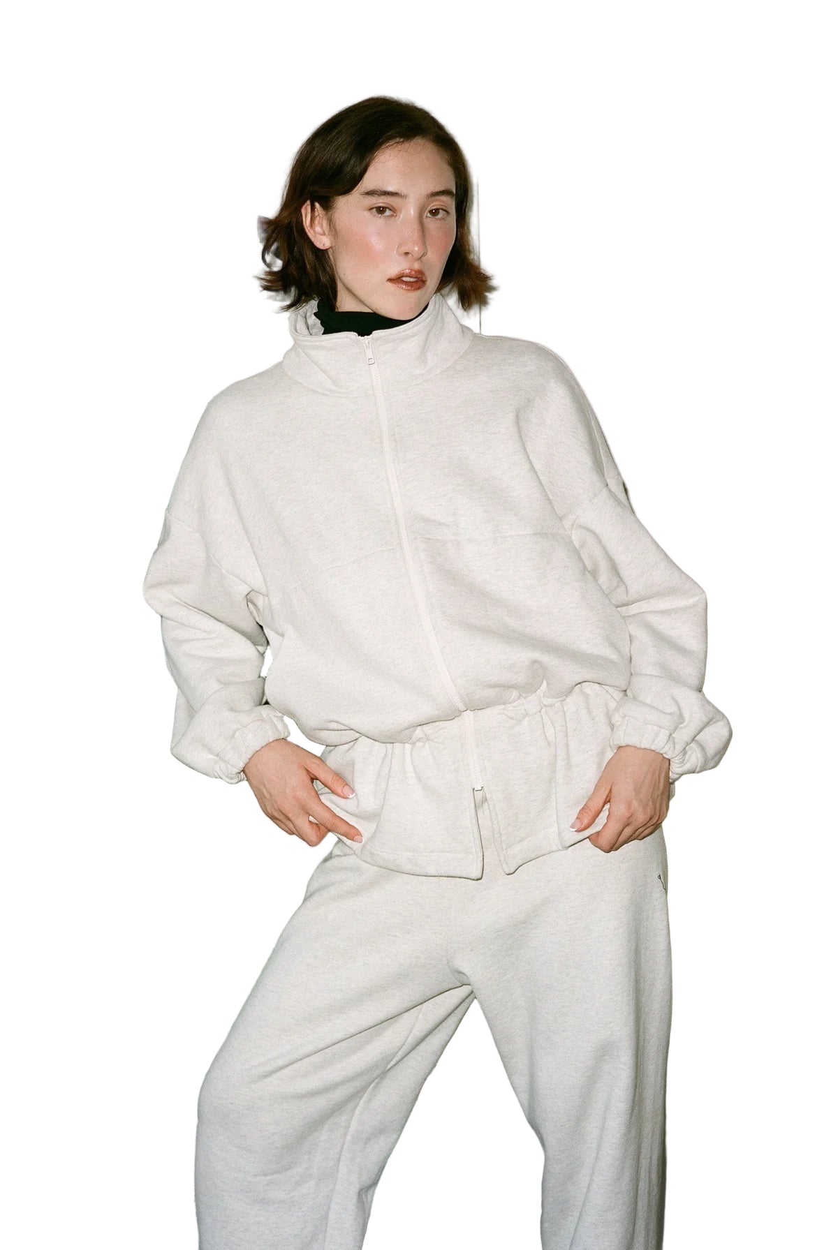 Gil Rodriguez Fleece City Jacket in Ash Grey