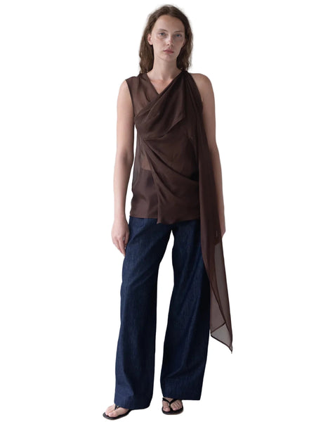 BELLE ANNA Vale Top in Brown