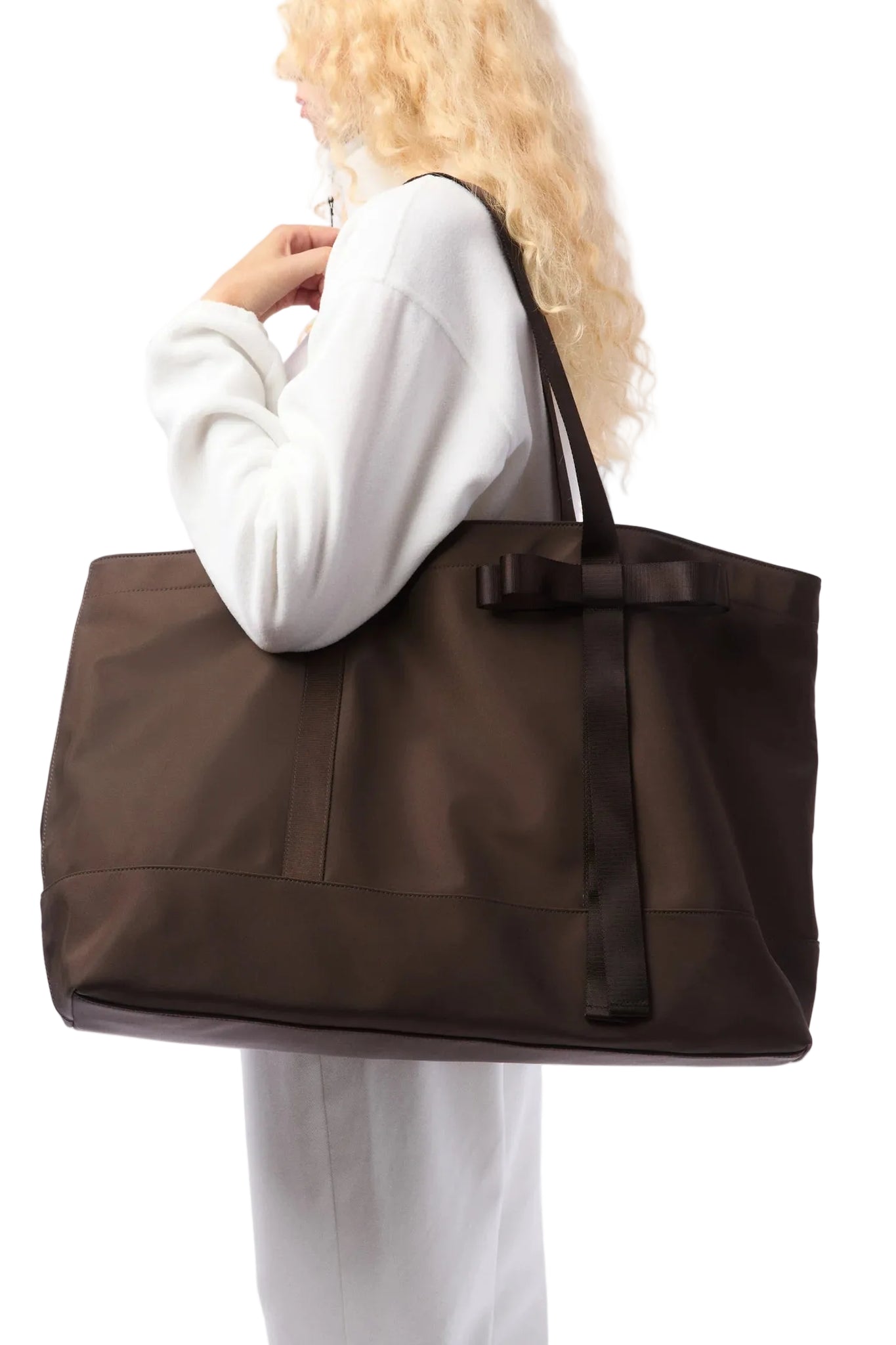Sandy Liang Jumbo Tote in Brunette