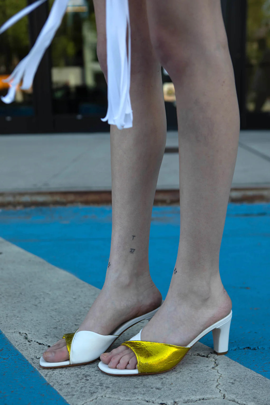 Maryam Nassir Zadeh Louise Heel in White Calf