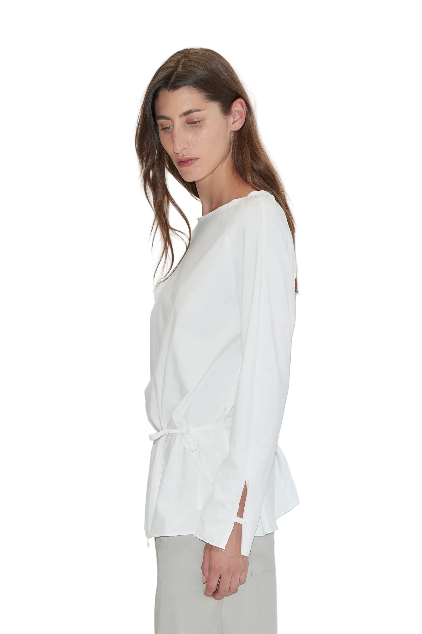Deiji Studios Wided Long Sleeve in White