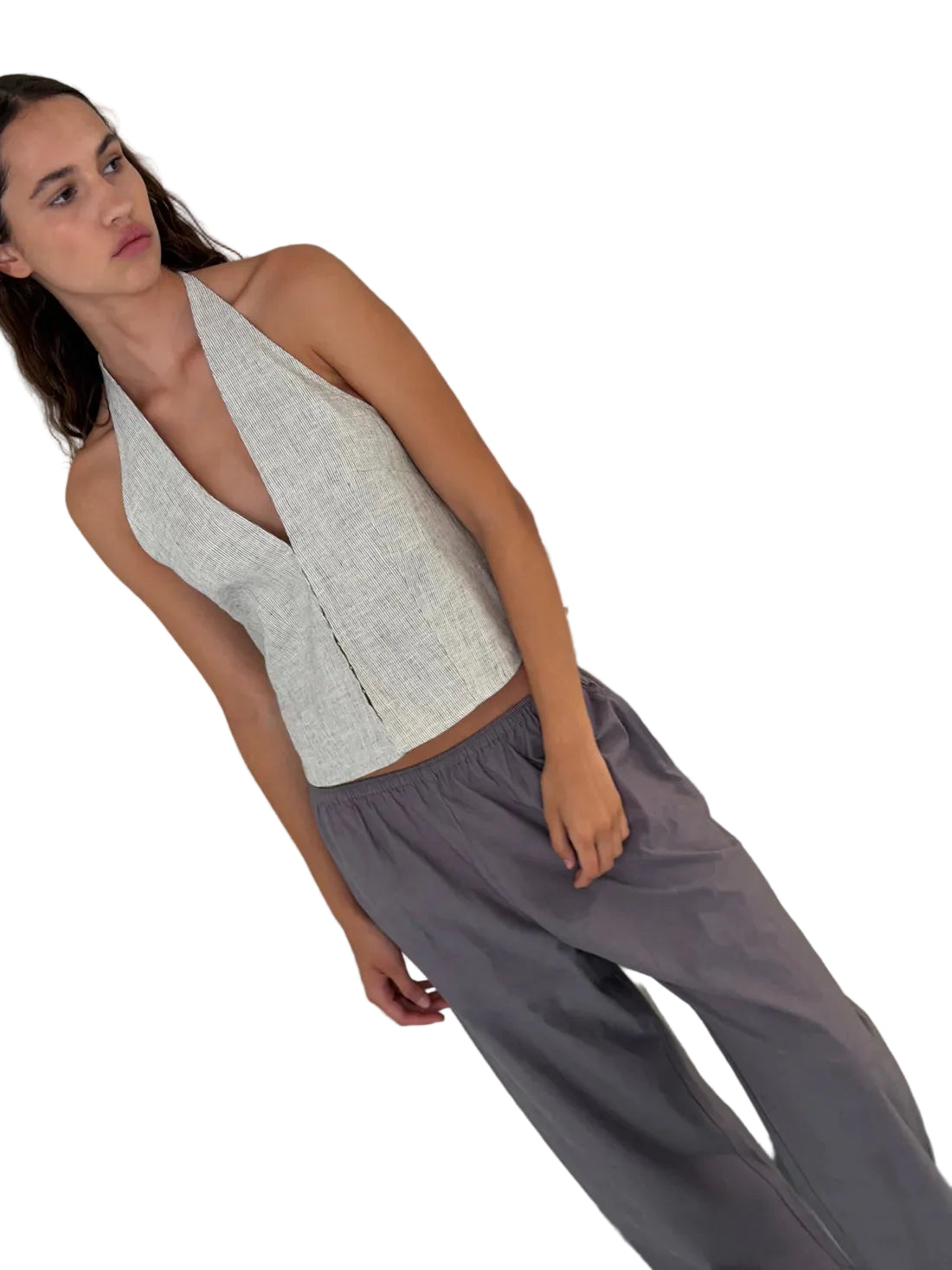 Deiji Studios Ease Trouser in Currant
