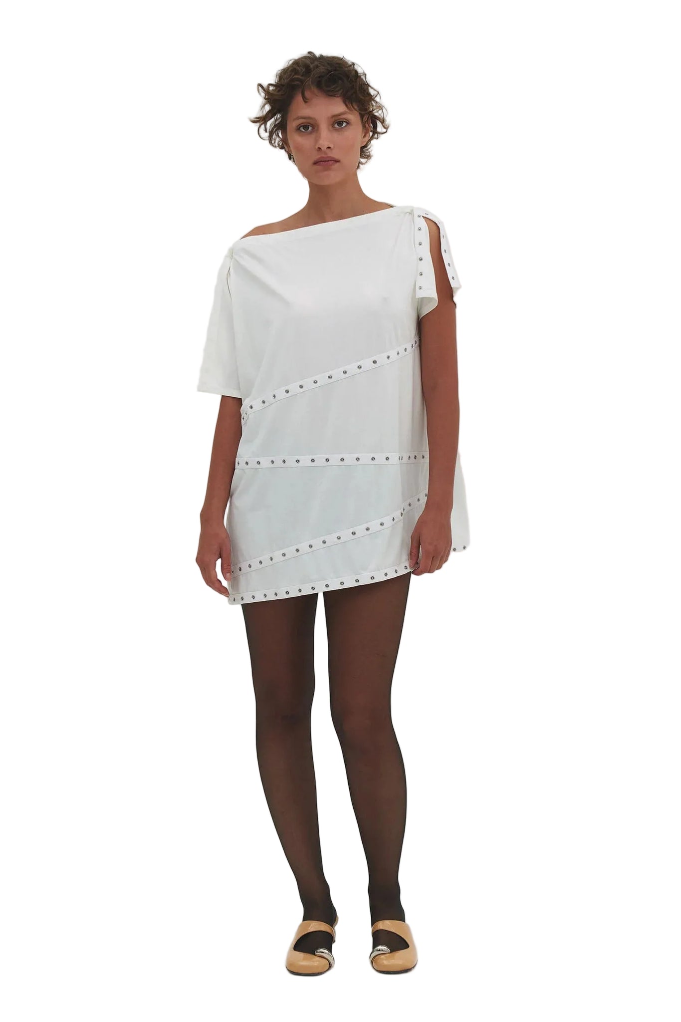 Find Me Now Lua Snap Multi-wear Dress/Top in Milk