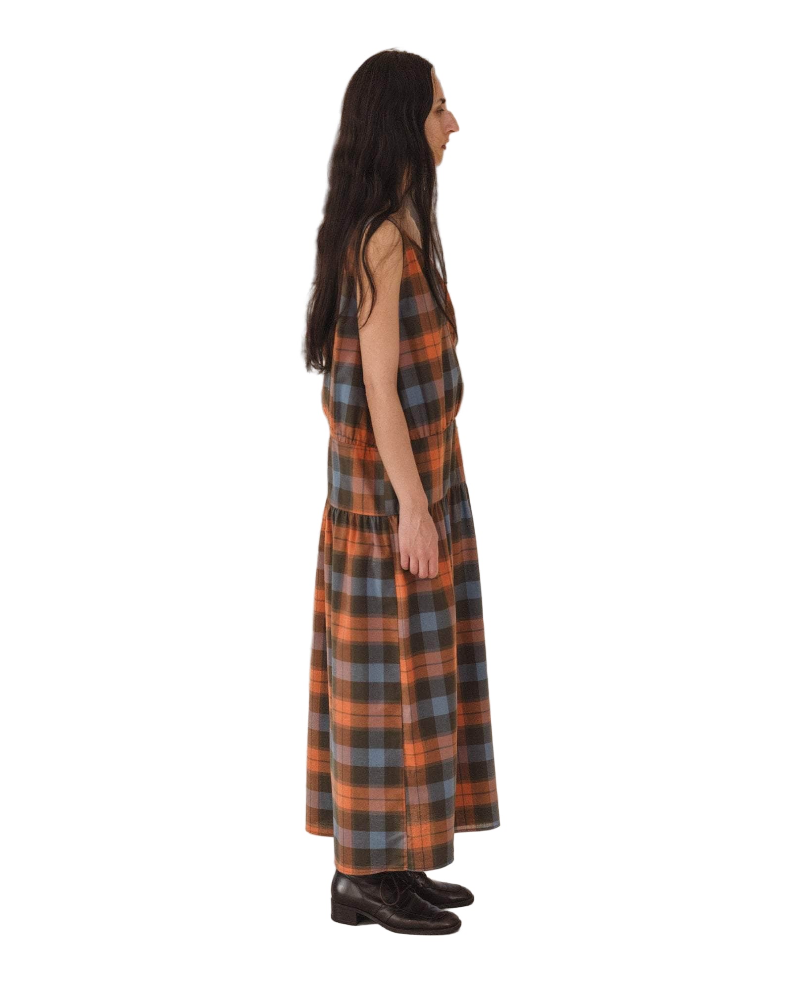 Baserange Garlin Dress in Frame Plaid