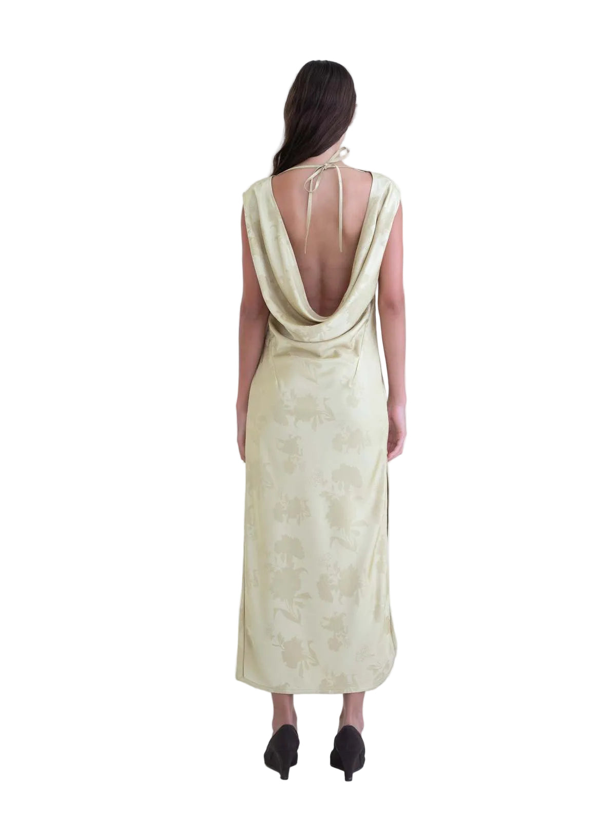 BELLE ANNA Whim Dress in Gold Jacquard