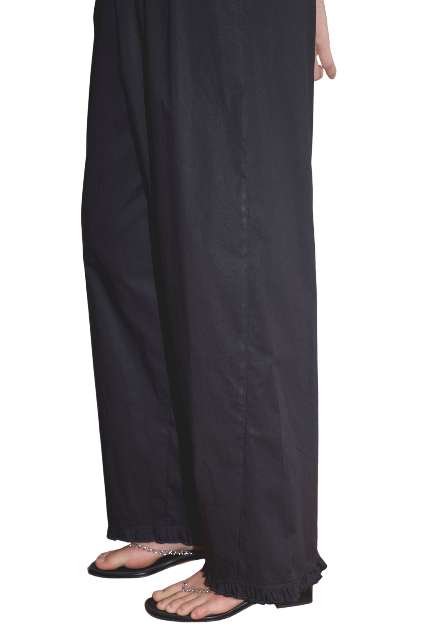 Deiji Studios Flounce Pant in Black