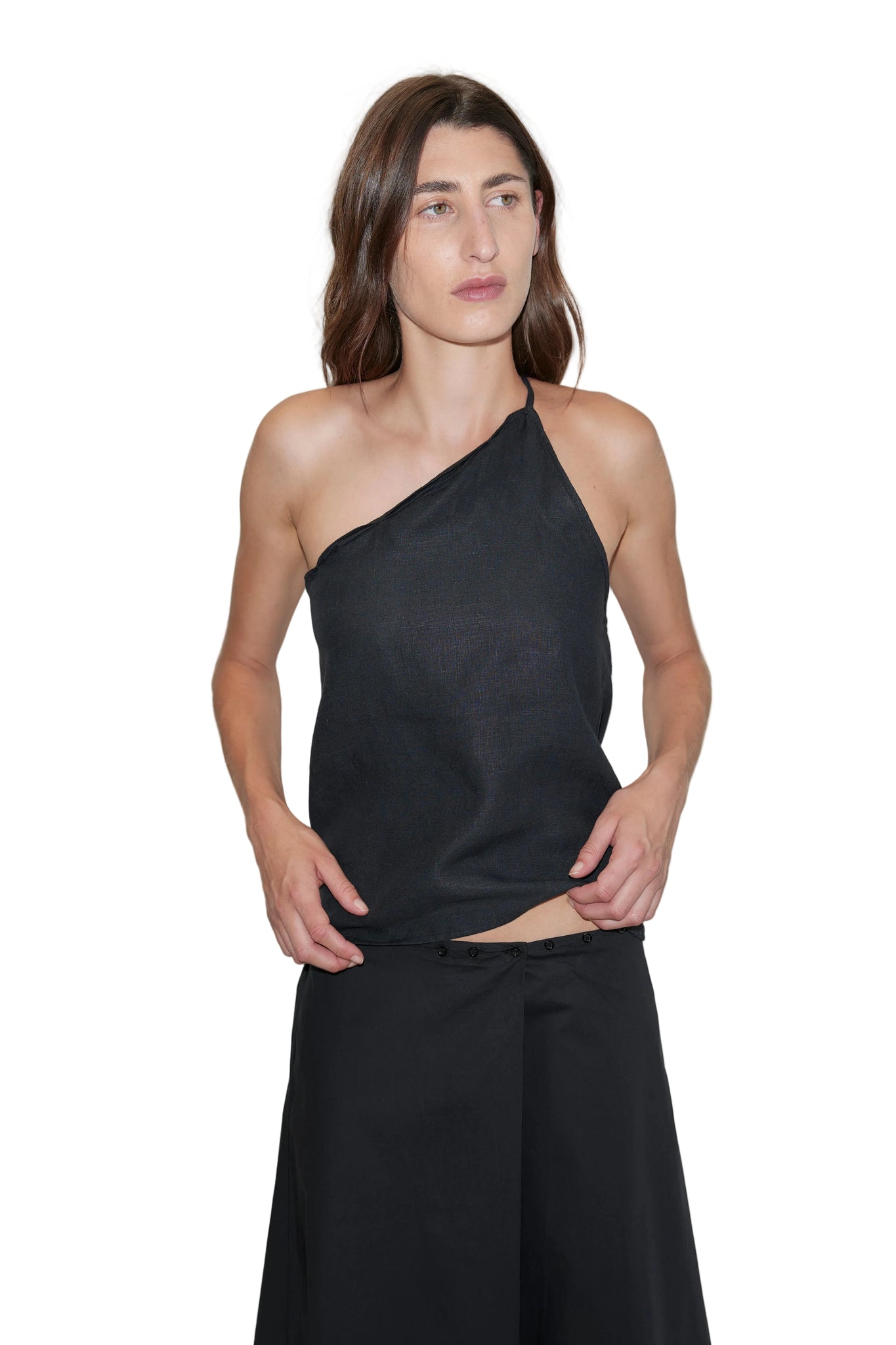 Deiji Studios Wrap Skirt in Black