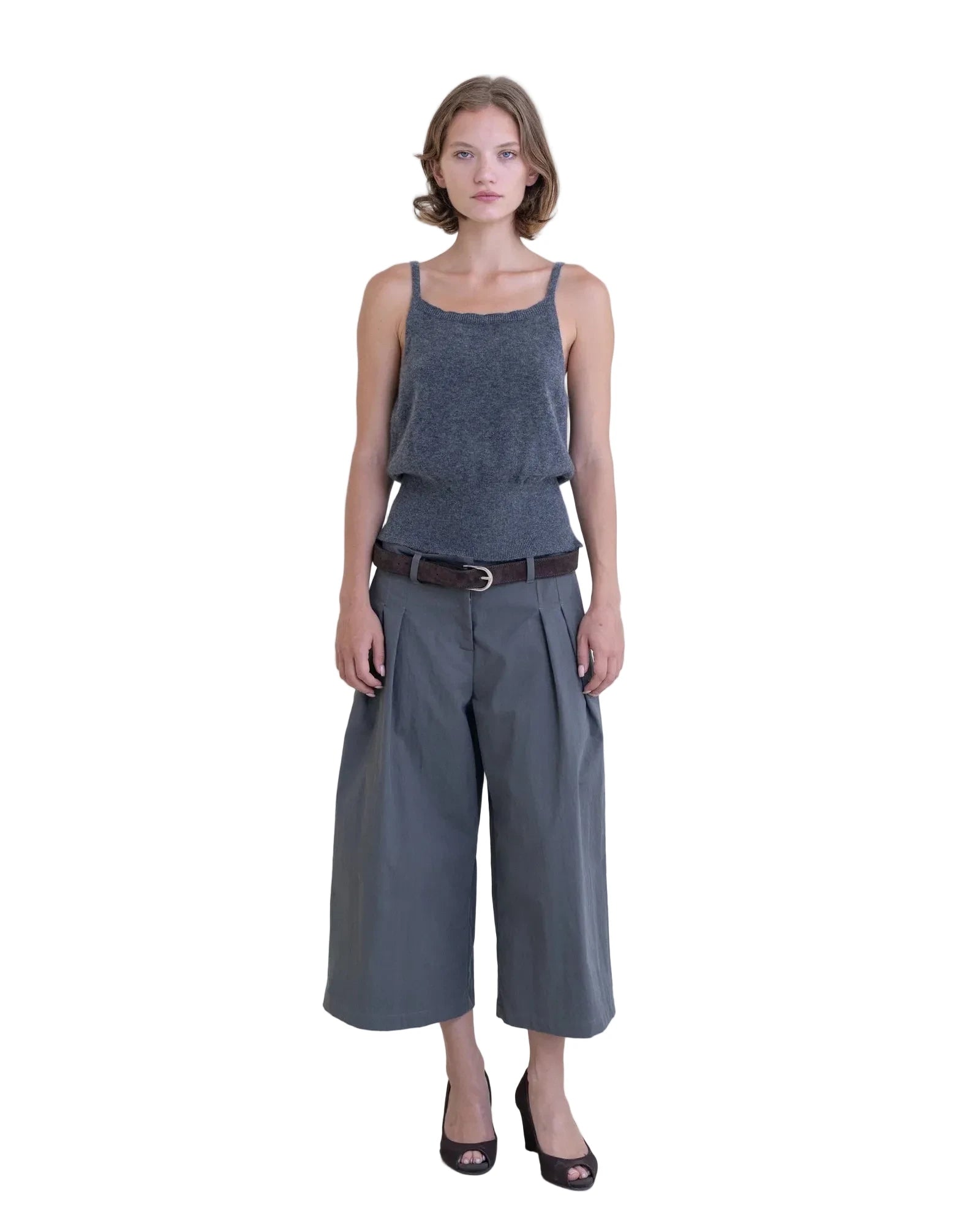 Belle Anna Terrace Top in Grey