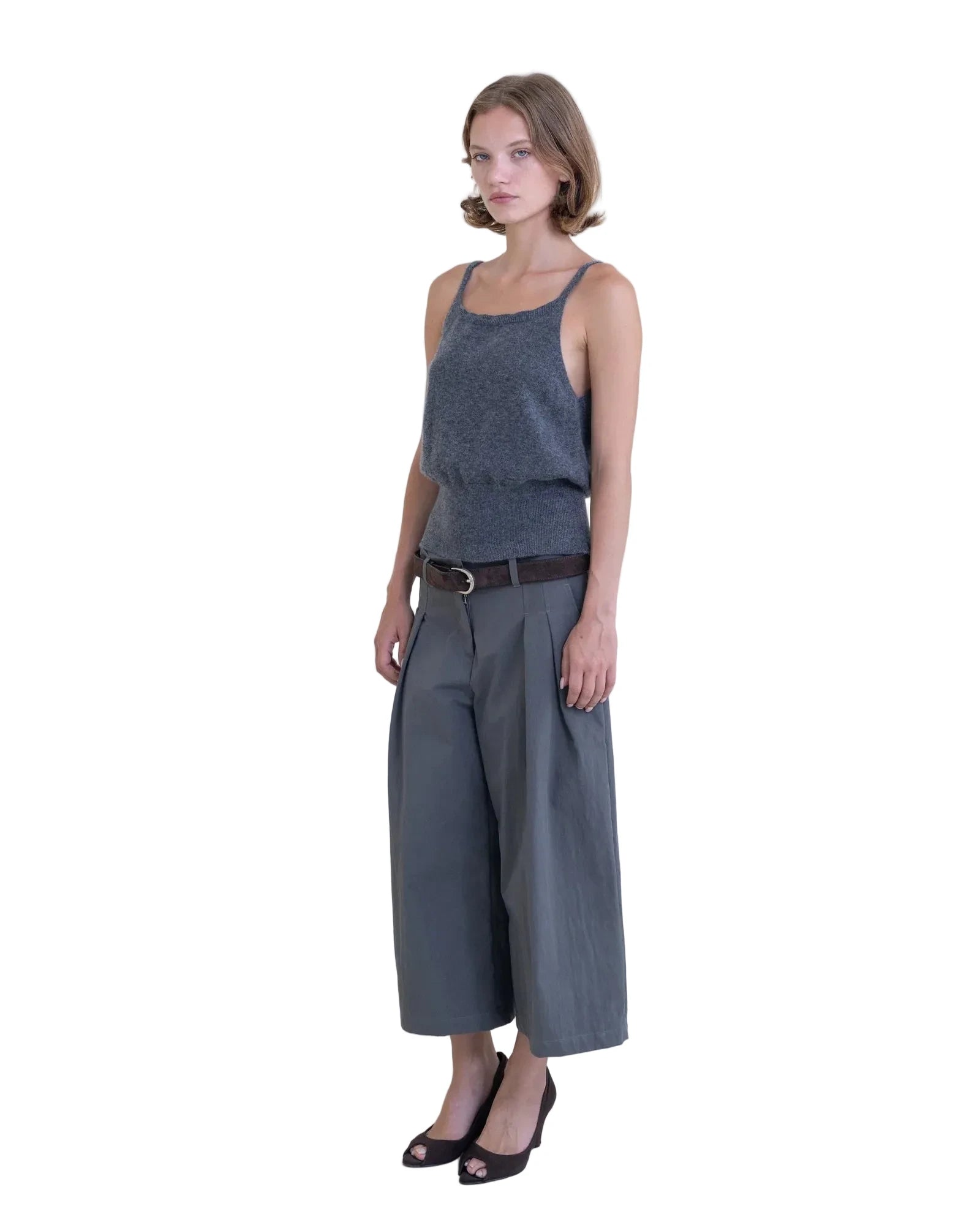Belle Anna Terrace Top in Grey