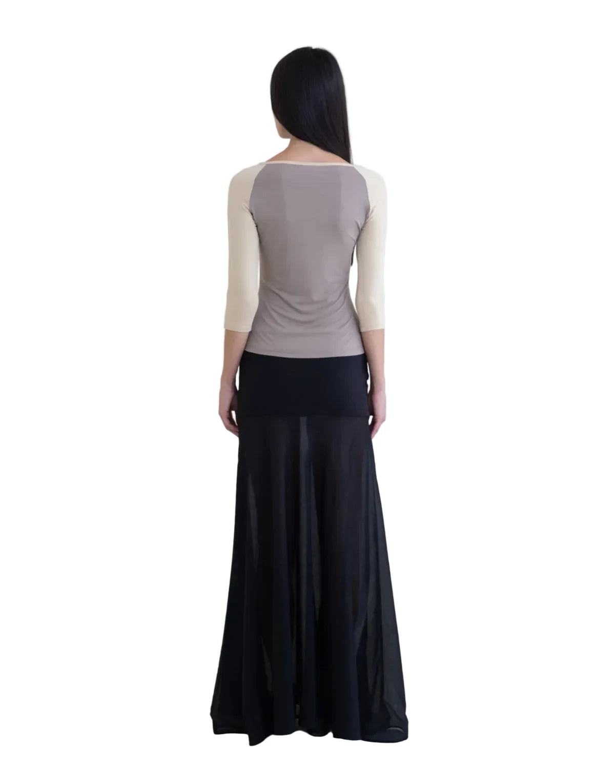 Belle Anne Raglan Top in Taupe