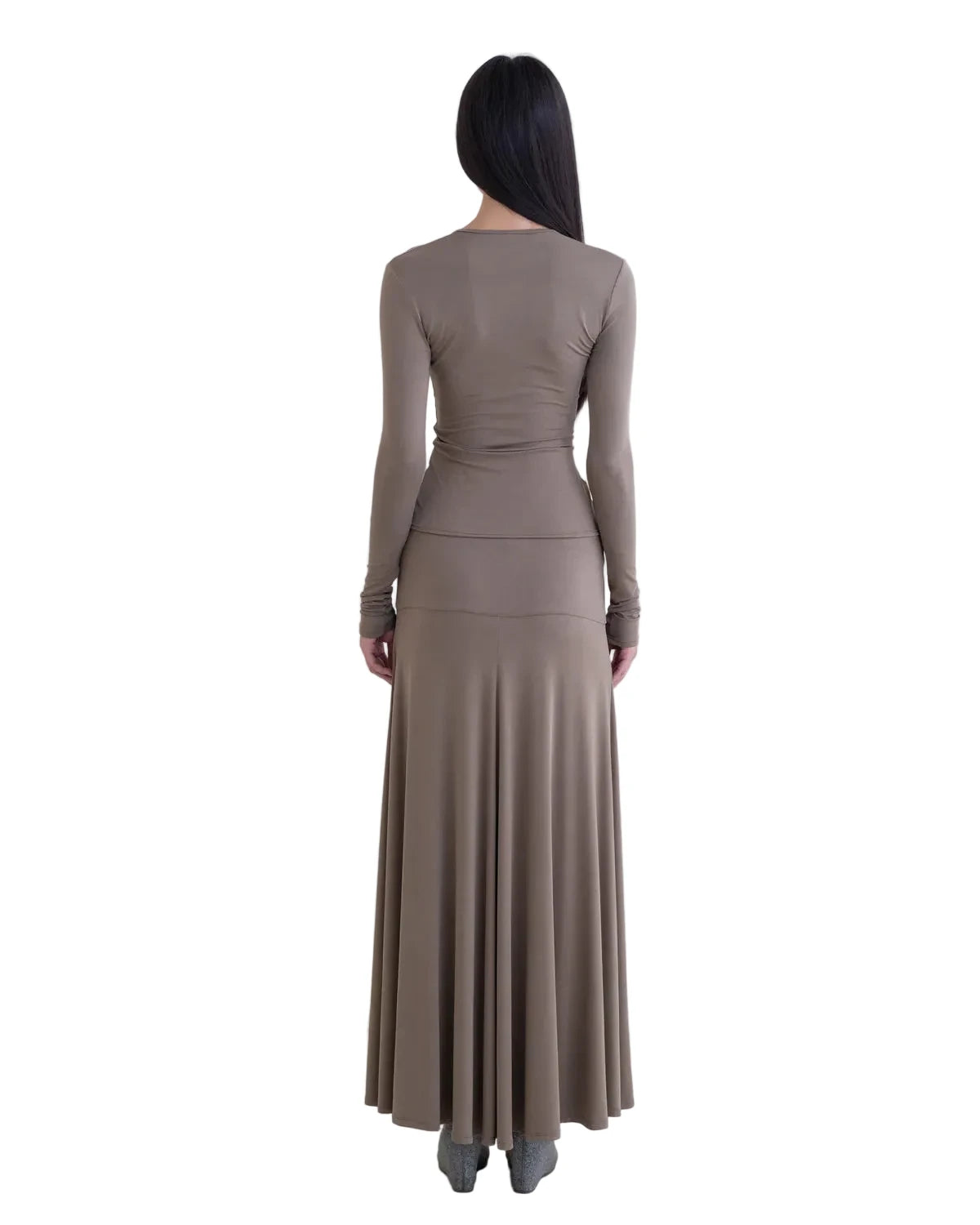 Belle Anna Rumi Skirt in Taupe