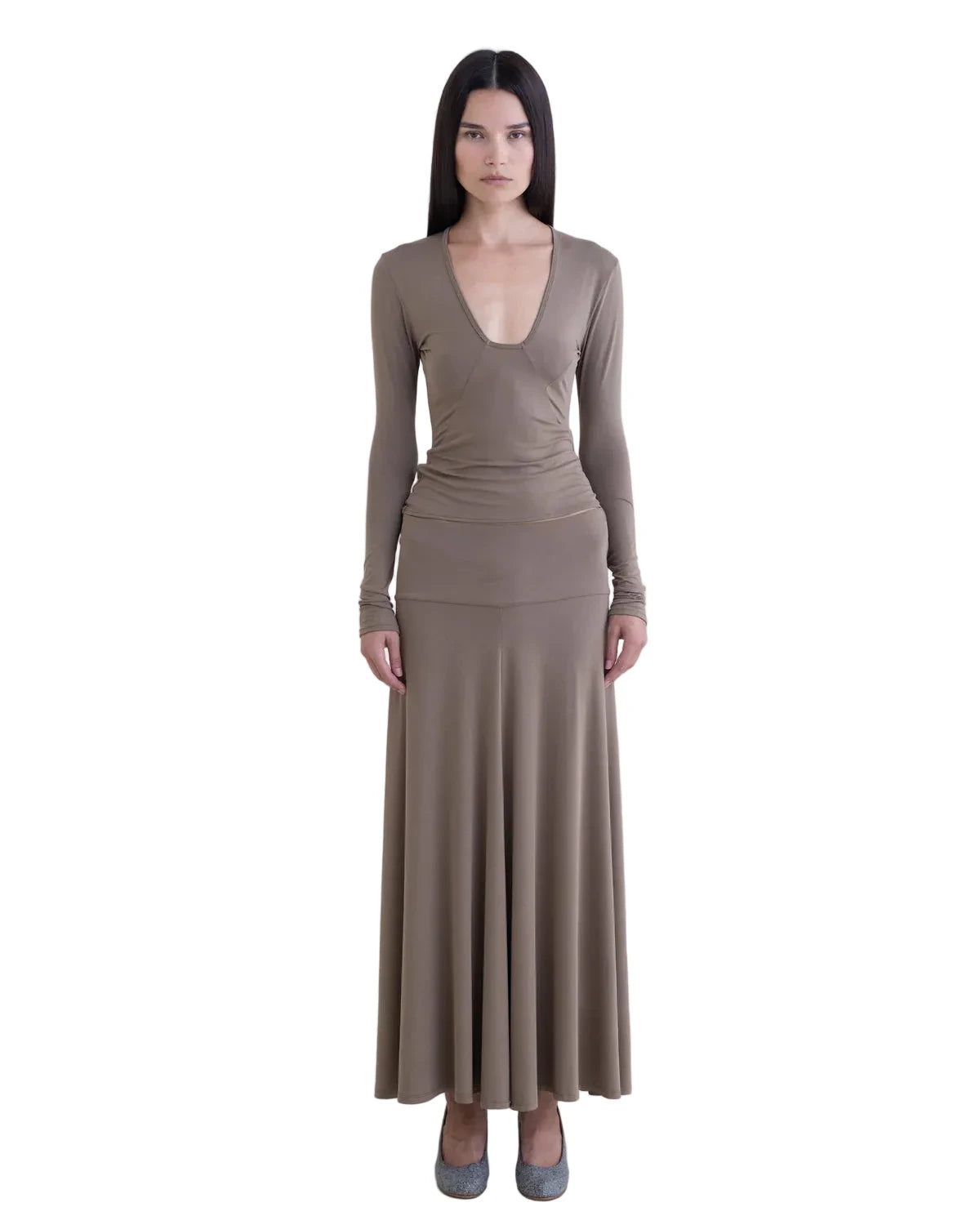 Belle Anna Rumi Skirt in Taupe