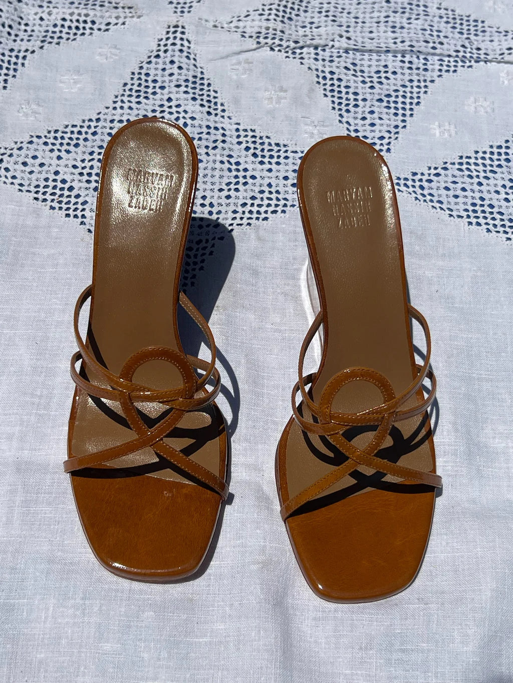 Maryam Nassir Zadeh Opera Wedge in Sella Patent