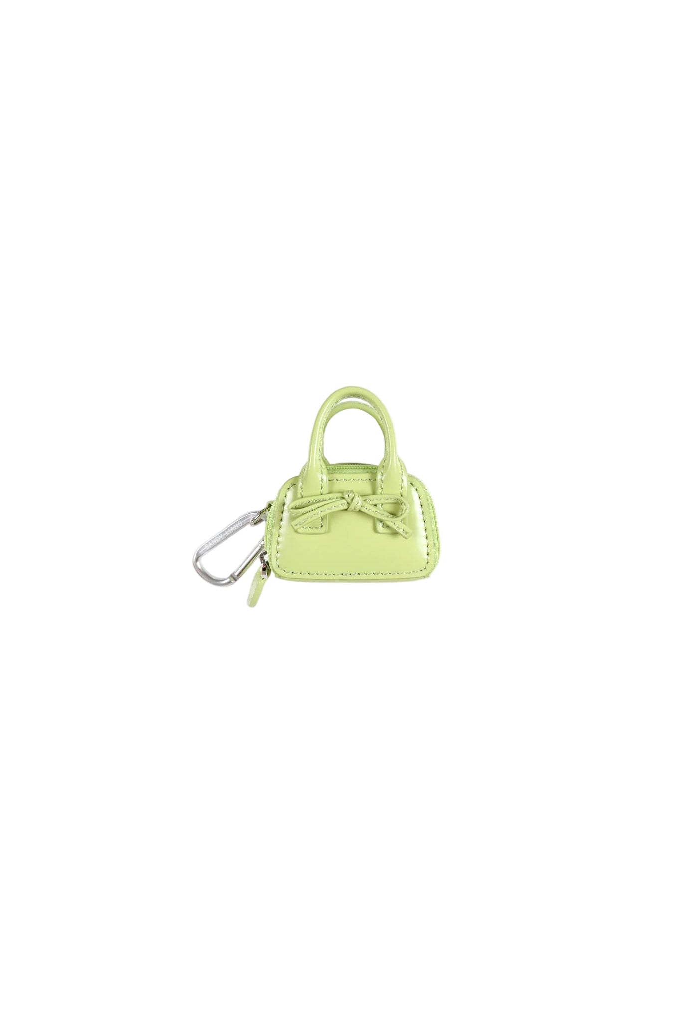 Sandy Liang Mini Secure Bag Keychain in Matcha