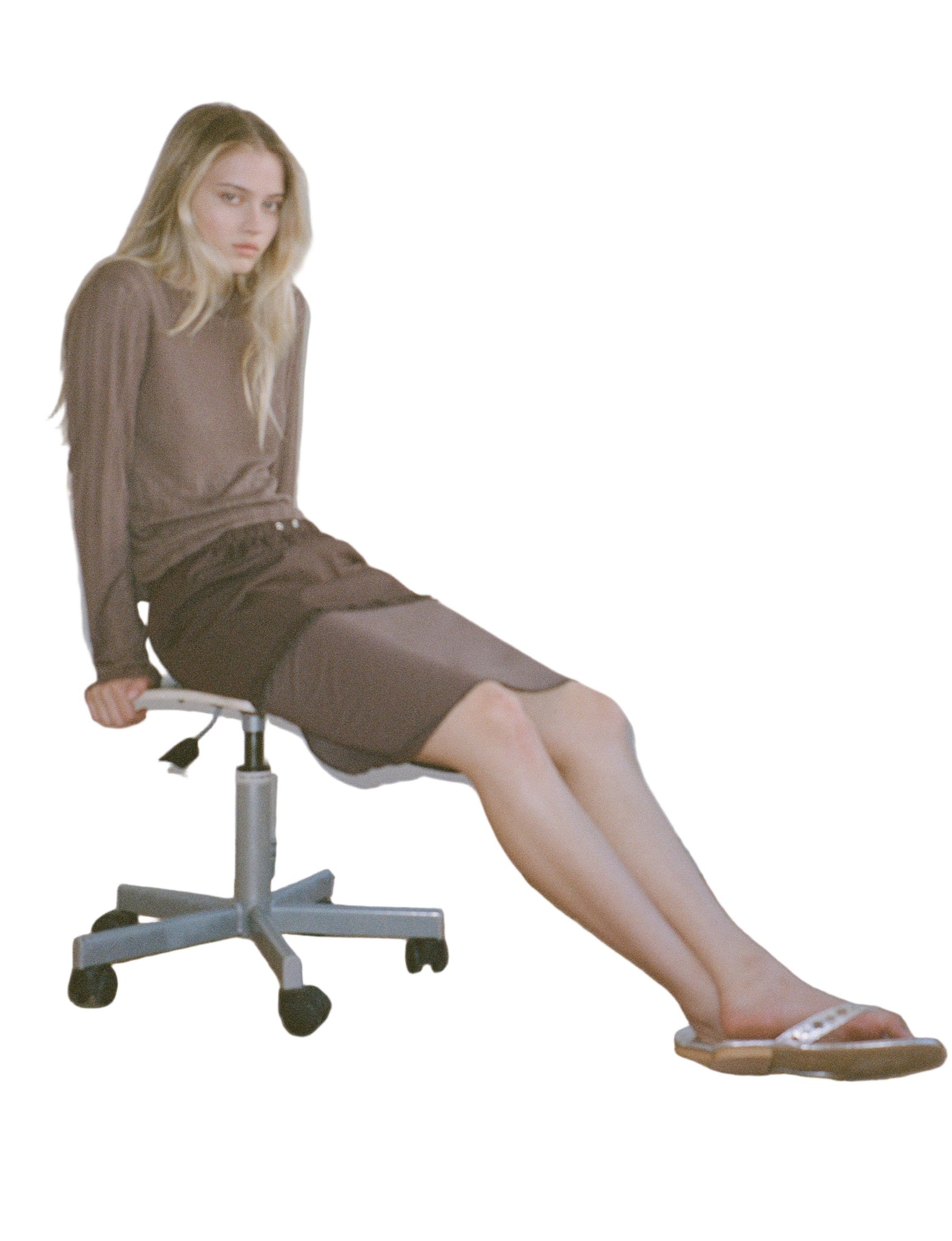 Deiji Studios Simple Skirt in Raisin