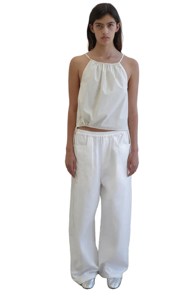 Deiji Studios Simple Top in Butter White