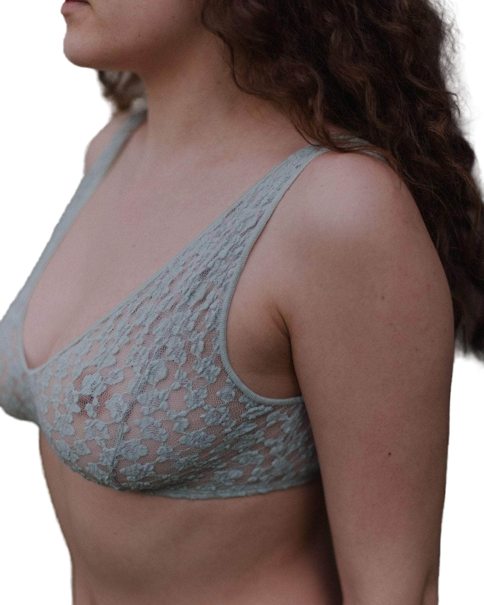 Baserange Crescent Bra in Conta Green