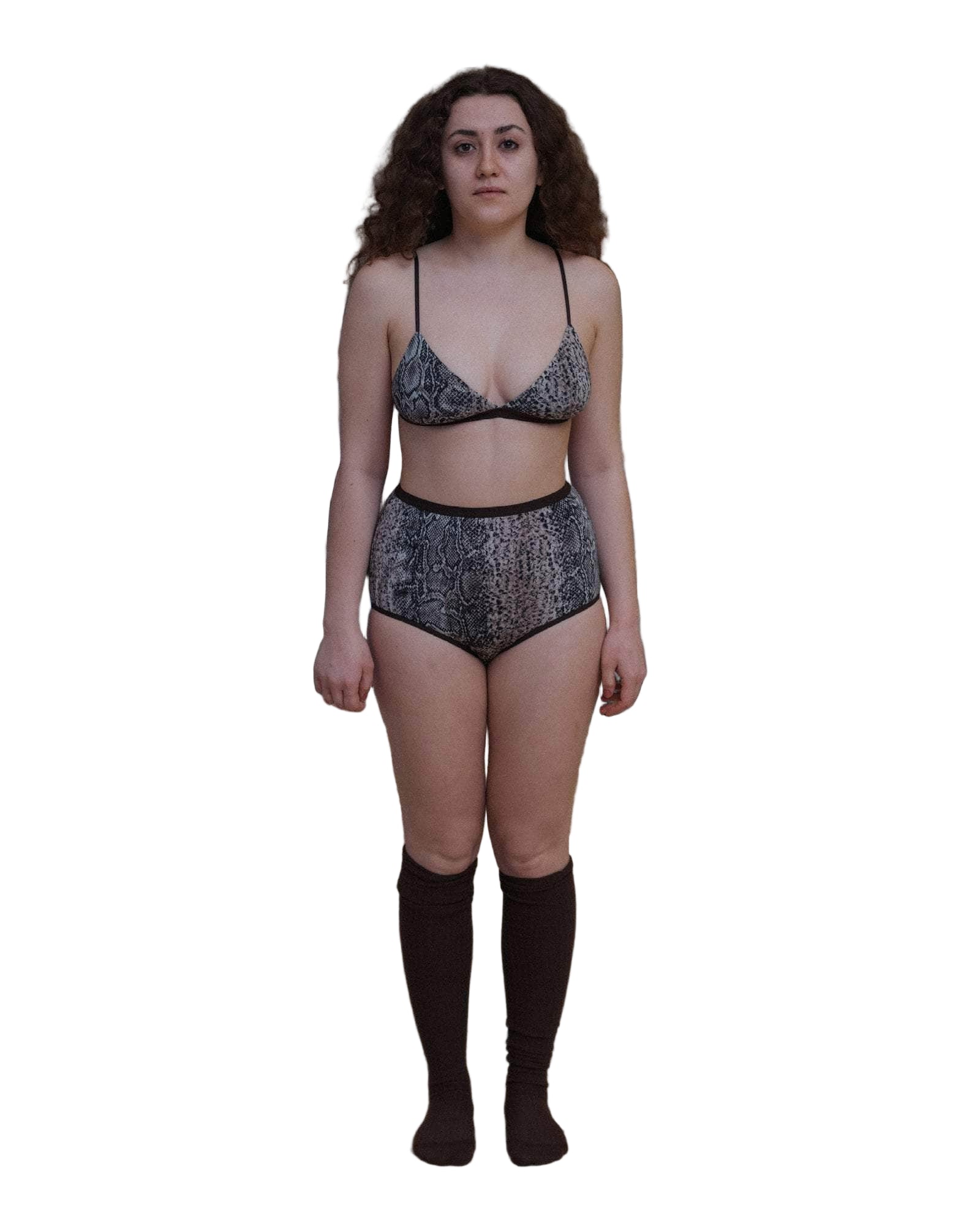 Baserange Highwaist Bell Underwear in Snake