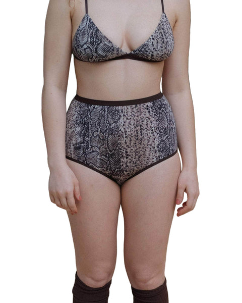 Baserange Highwaist Bell Underwear in Snake