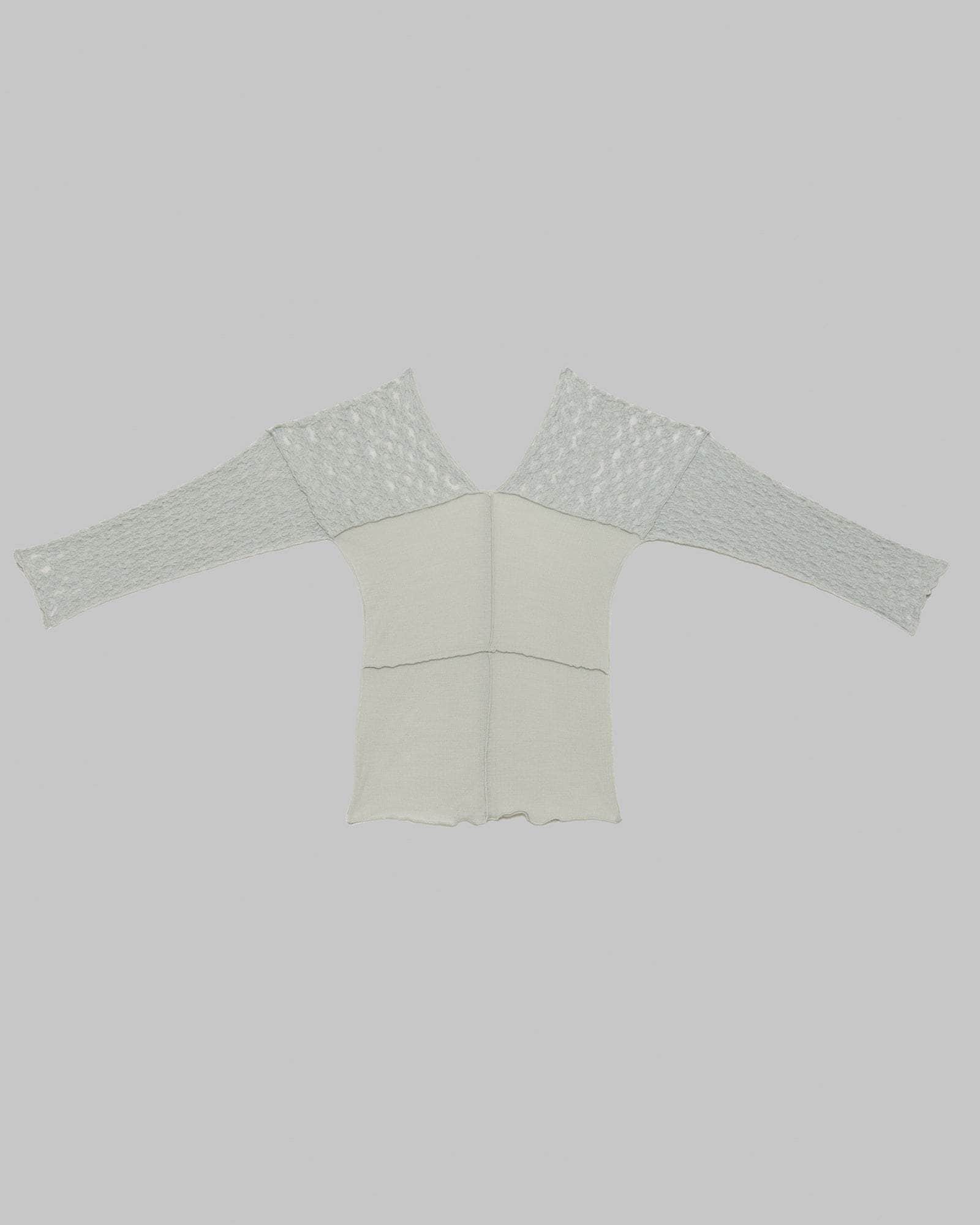 Baserange Nehru Long Sleeve Tee in Conta Green