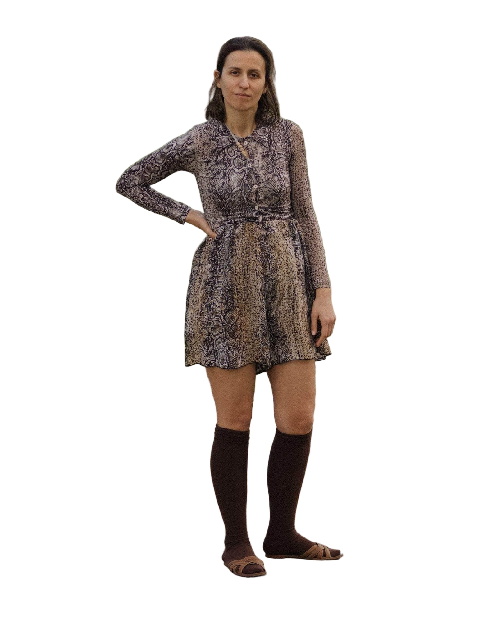 Baserange Cosme Shirt in Snake