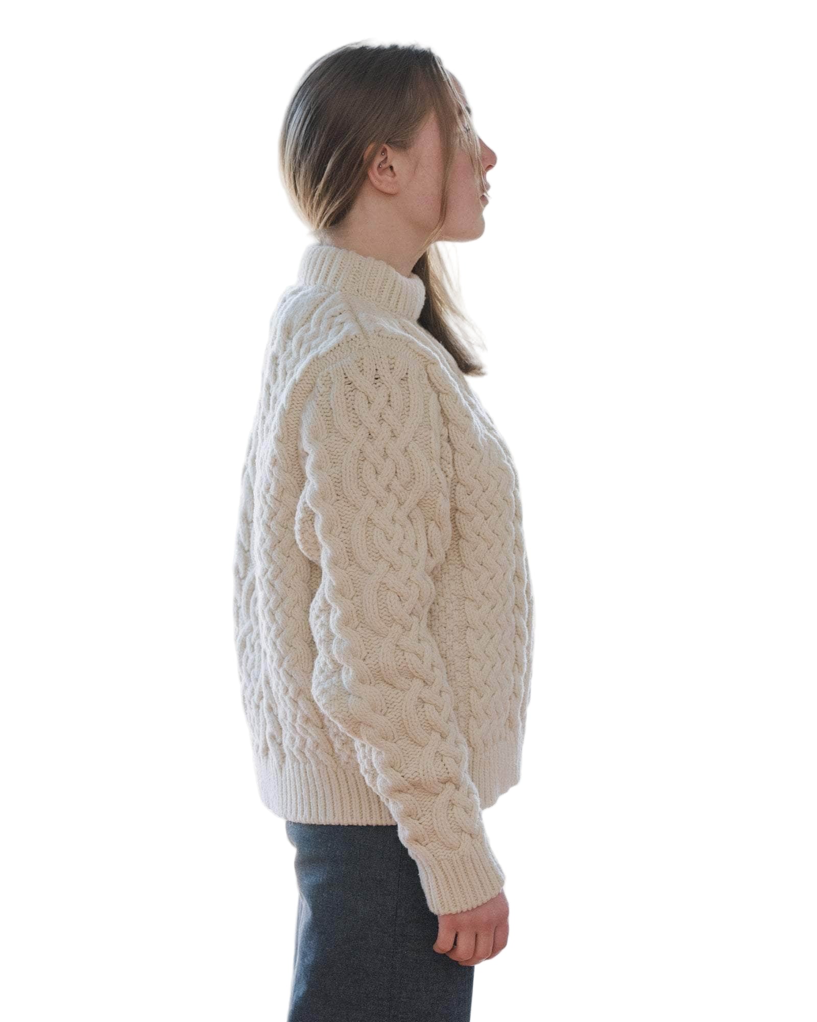 Baserange Lens Sweater in Chaume Sand