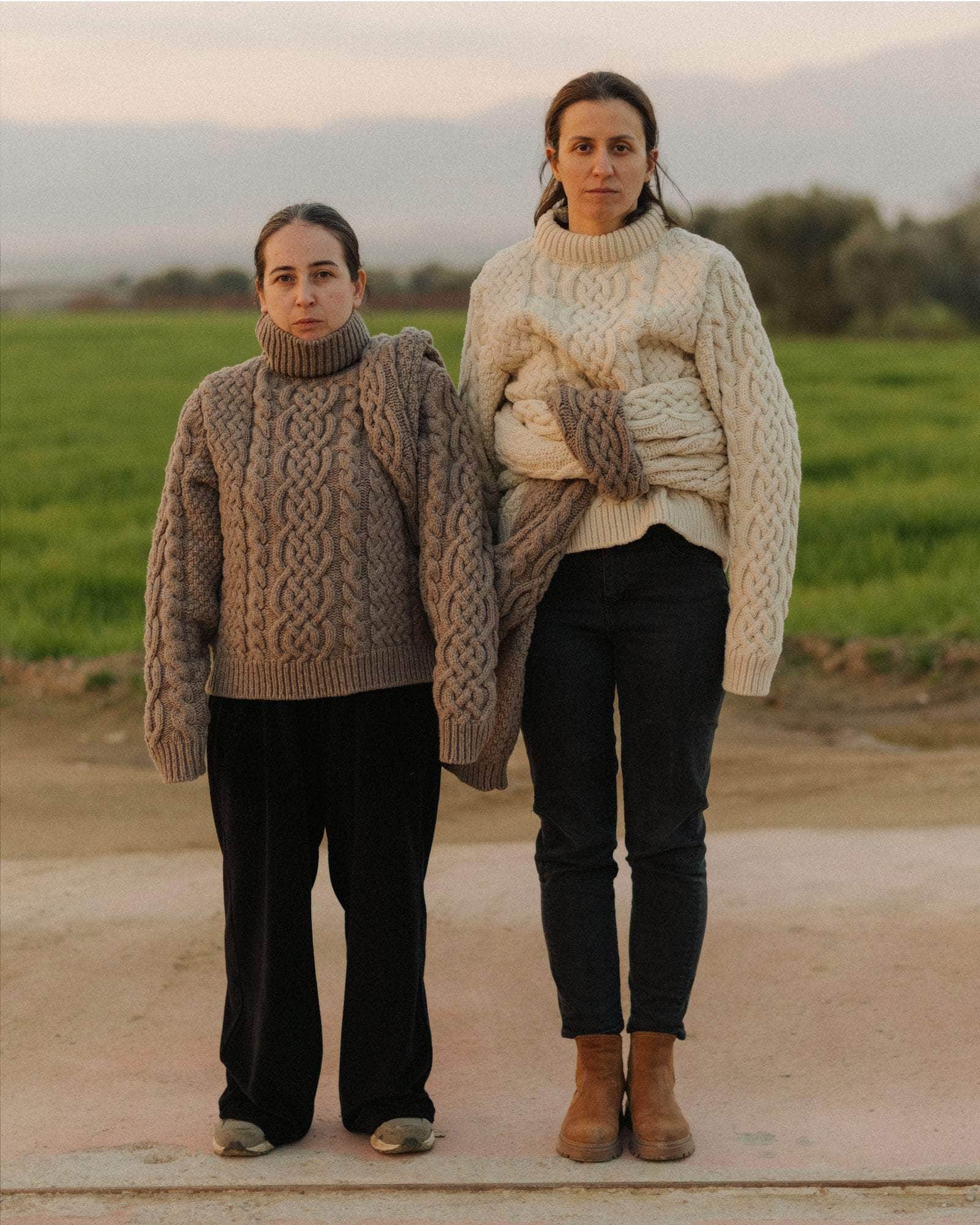 Baserange Lens Sweater in Chaume Sand