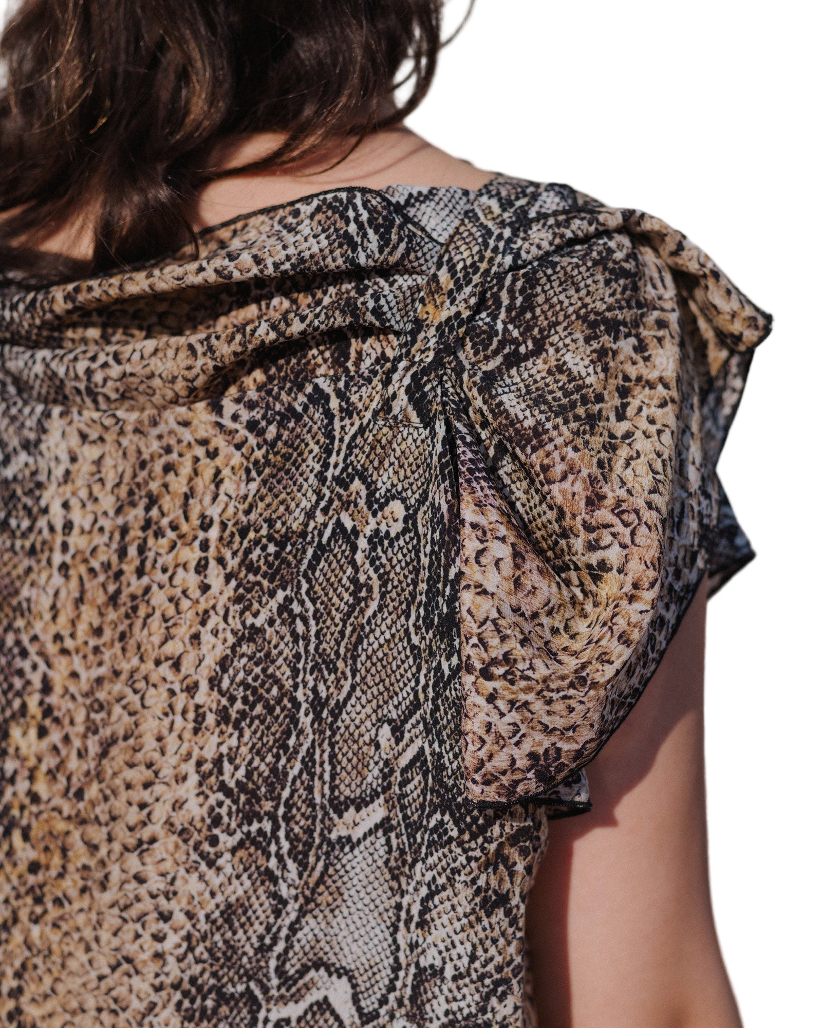 Baserange Rema Dress in Snake